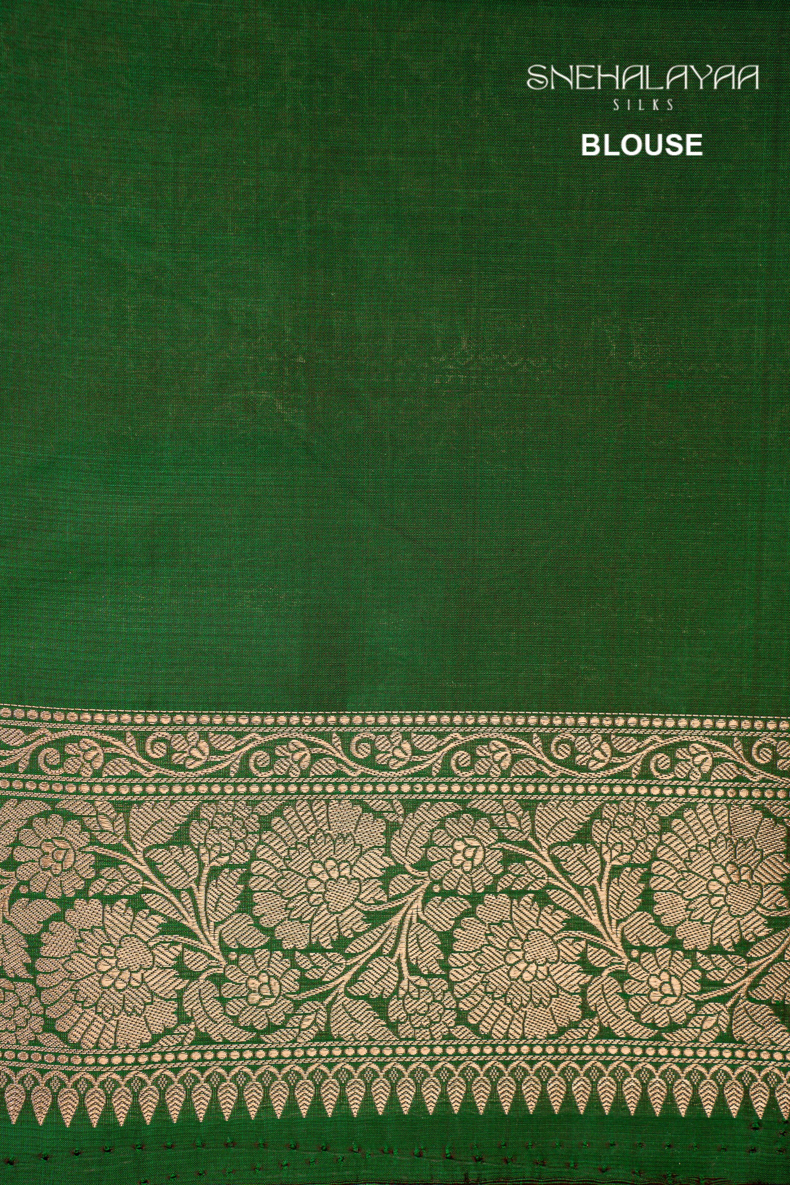 Pine Green Banaras Silk Saree