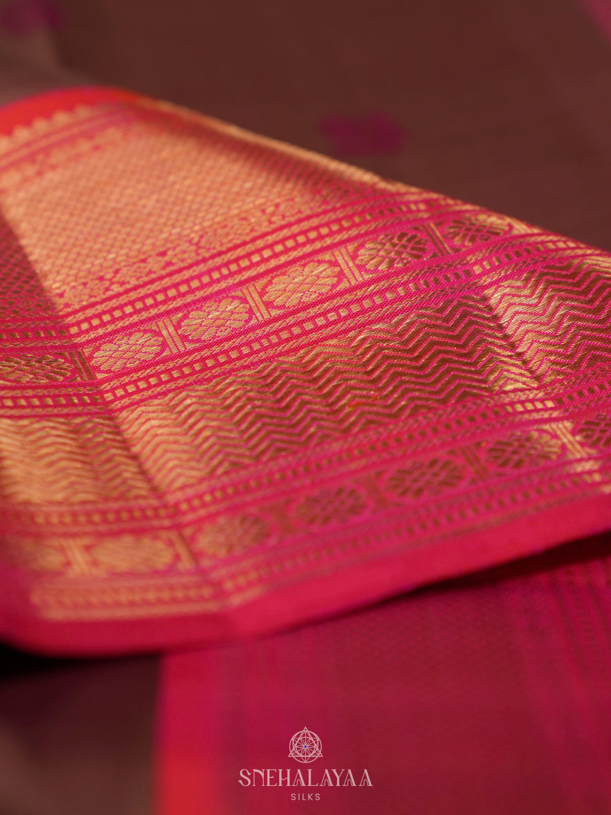 Brown Kanjivaram Silk Saree