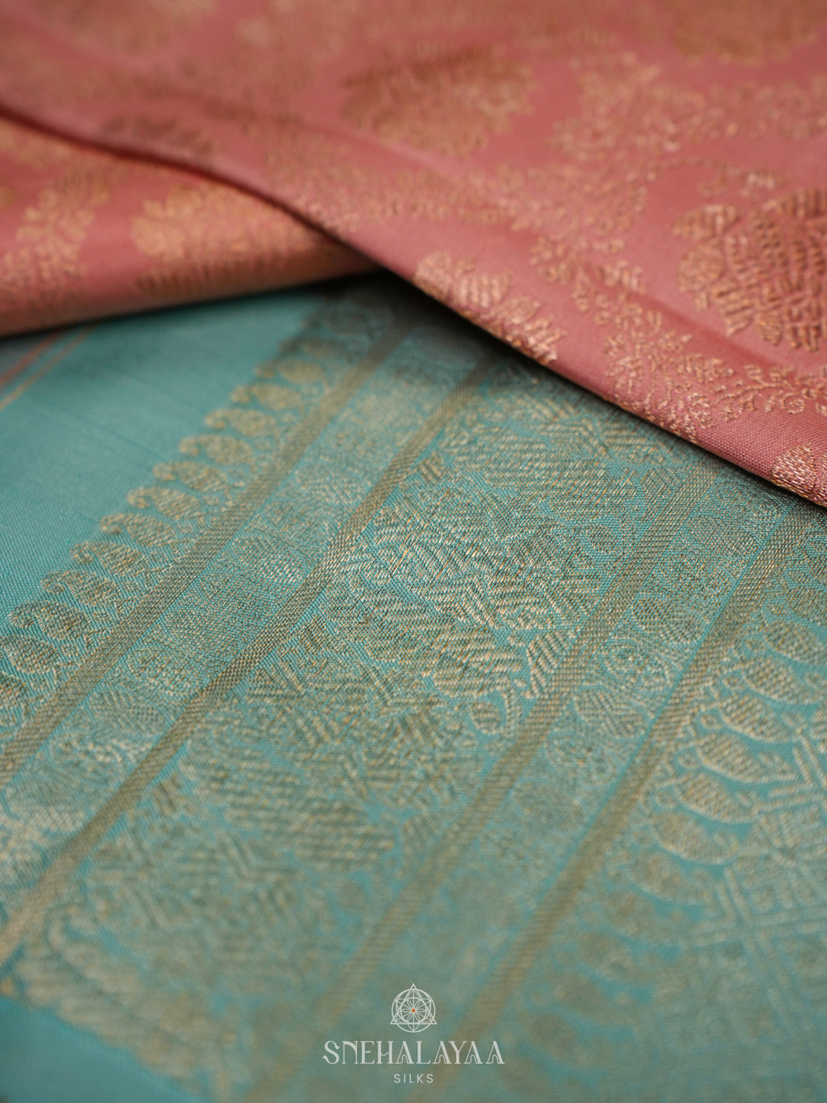Pale Pink Kanjivaram Silk Saree