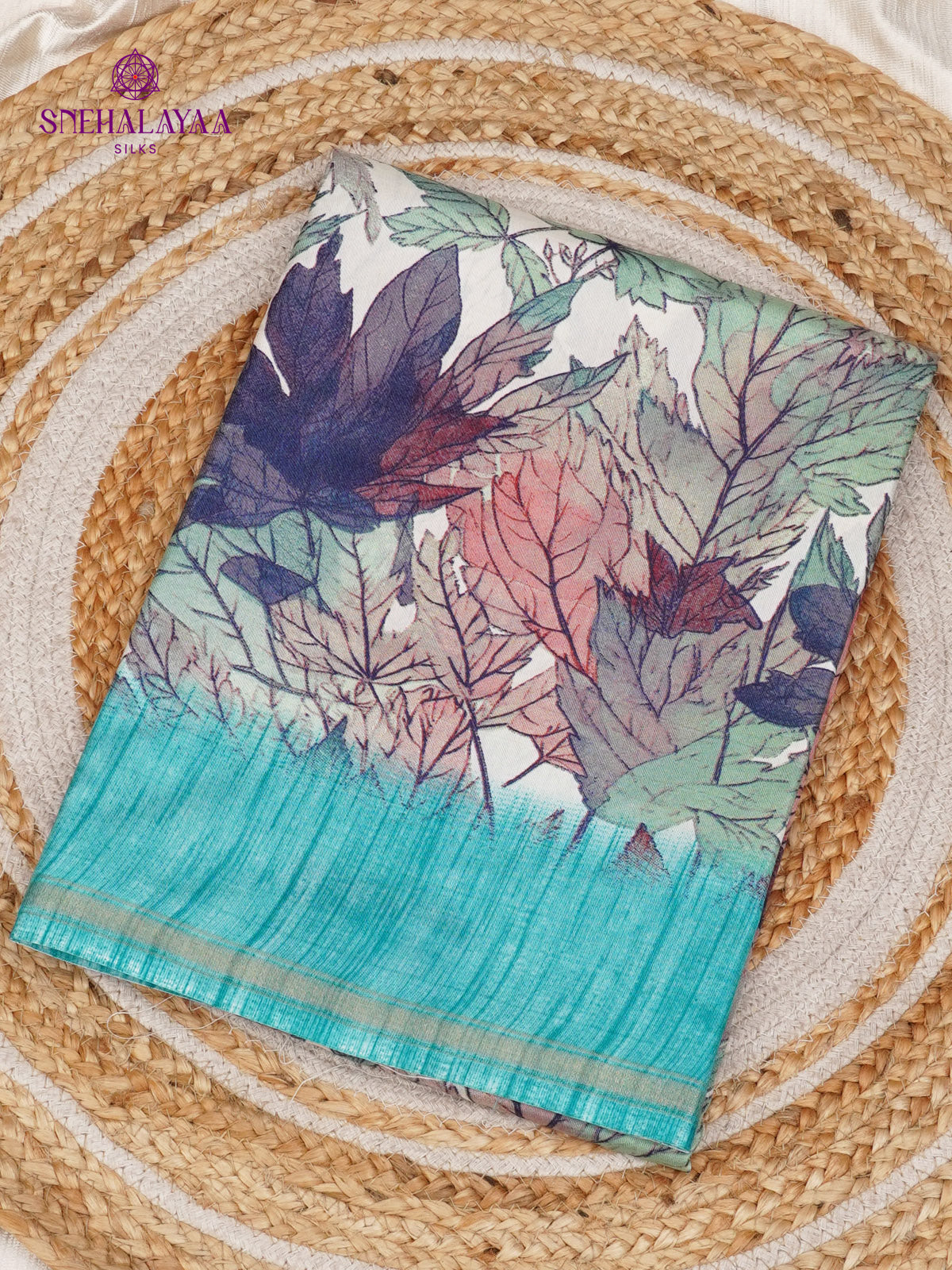 Multicolour Dola Silk Saree