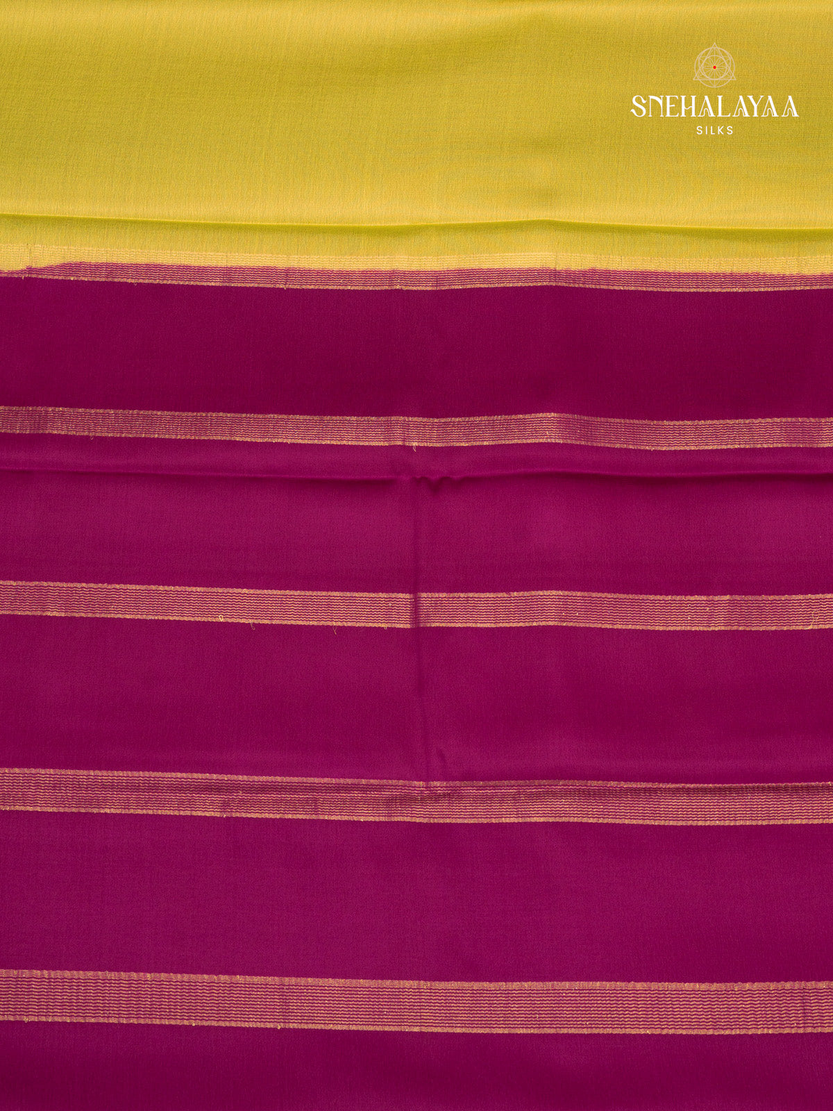 Yellow Mysore Silk Saree