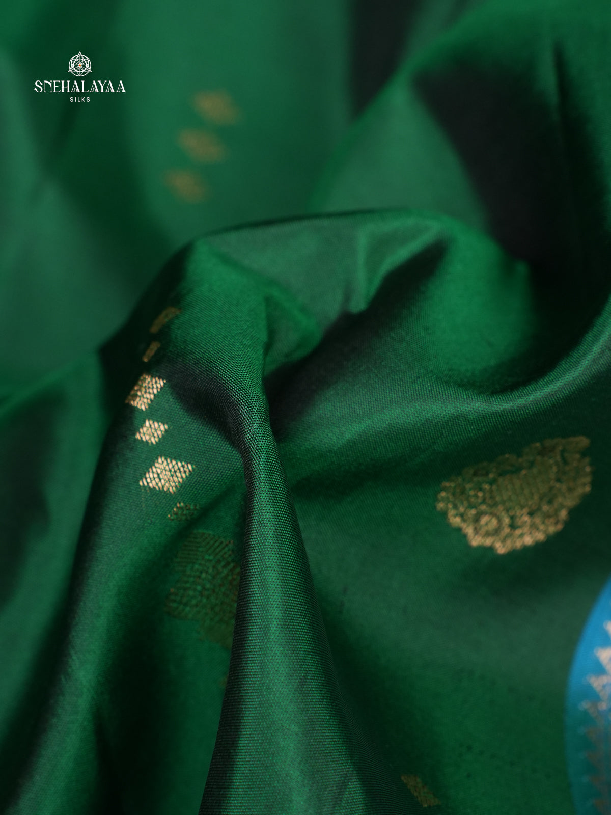 Forest Green Kanjivaram Silk Saree