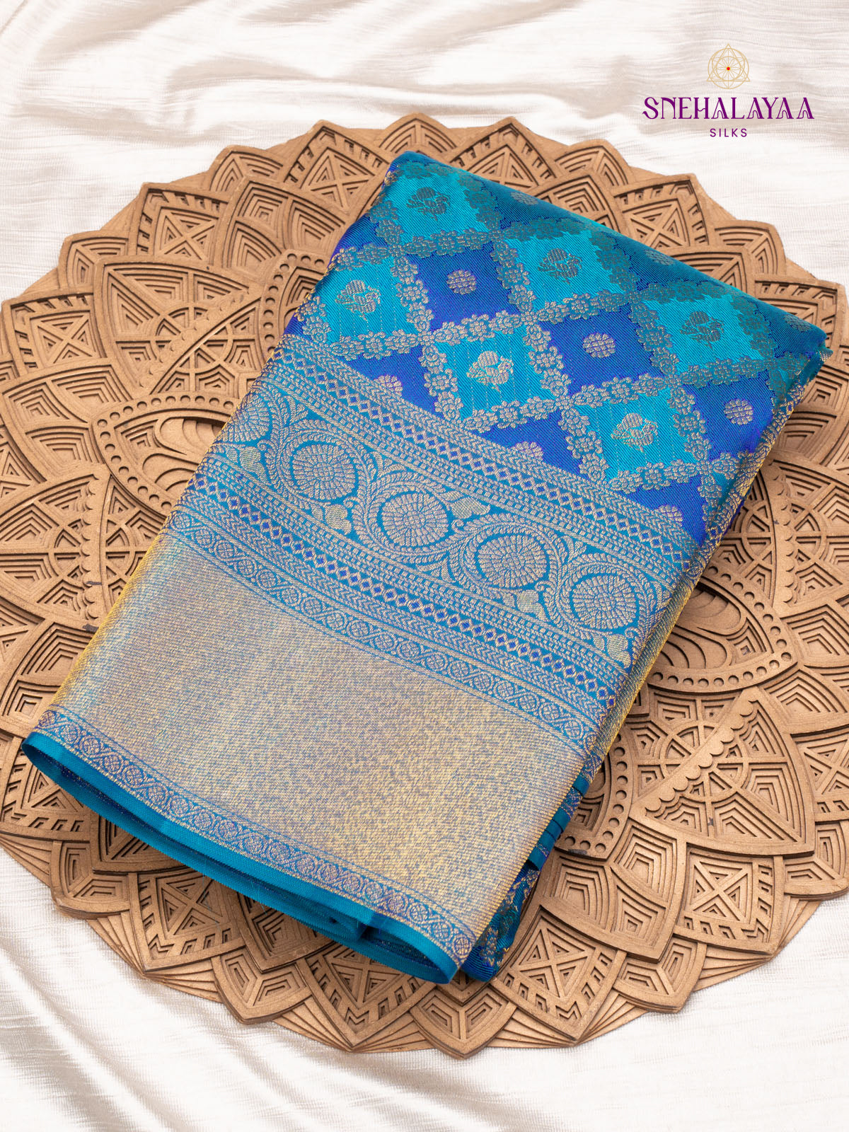 Blue Kanjivaram Silk Saree