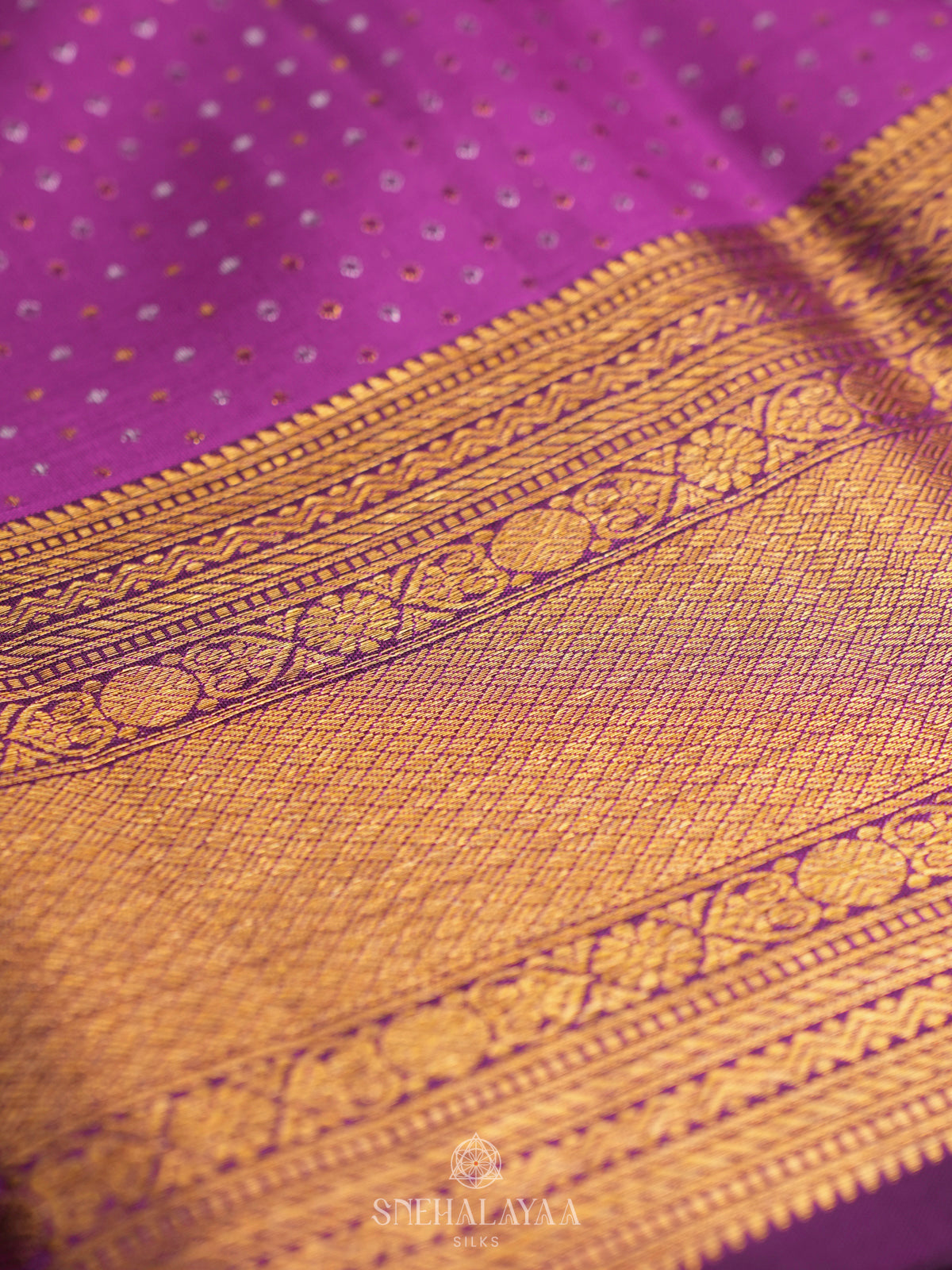Magenta Kanjivaram Silk Saree