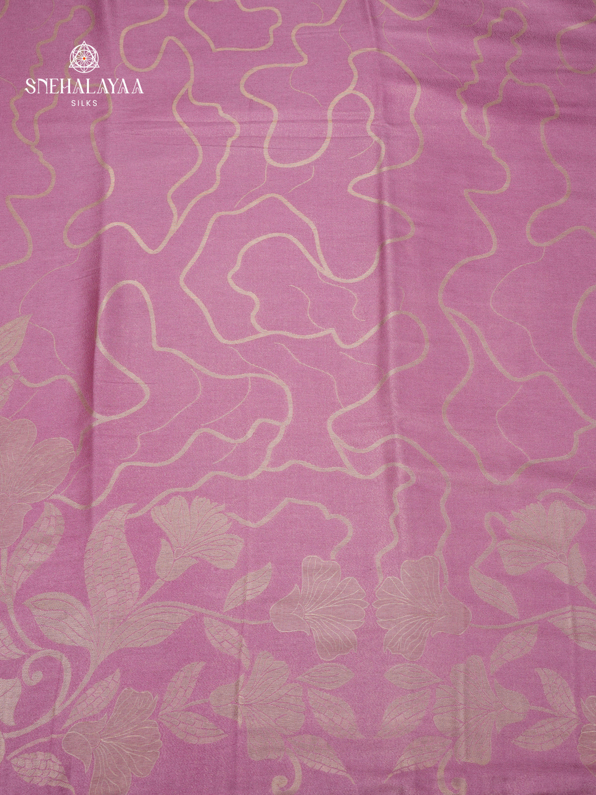 Lavender Banaras Dola Silk Saree