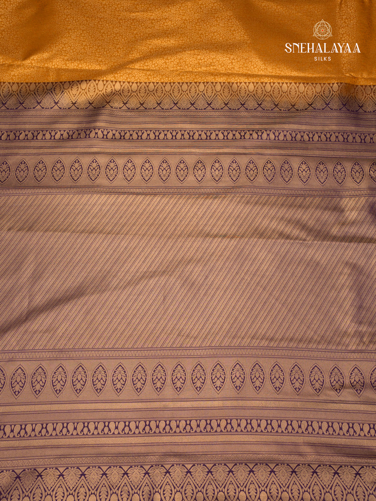 Yellow Art Silk Saree