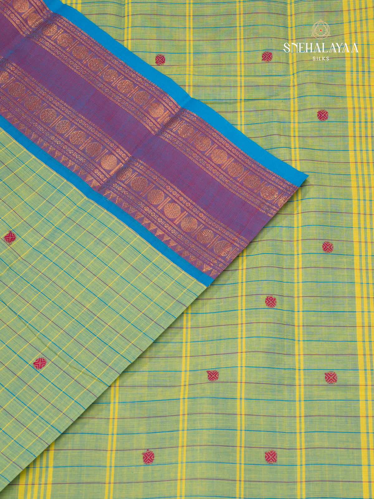 Green Kanchi Cotton Saree