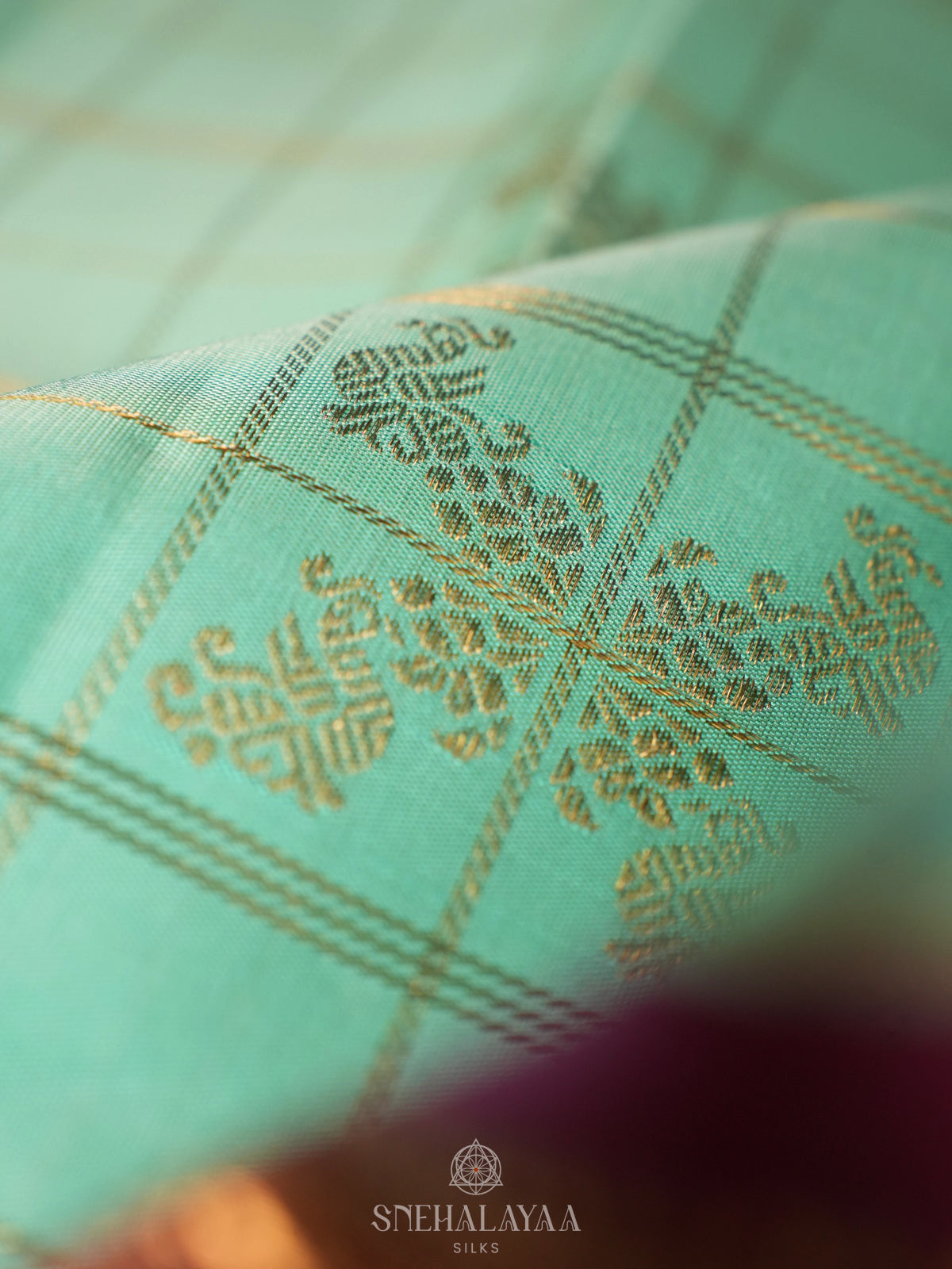 Teal Green Kanjivaram Silk Saree