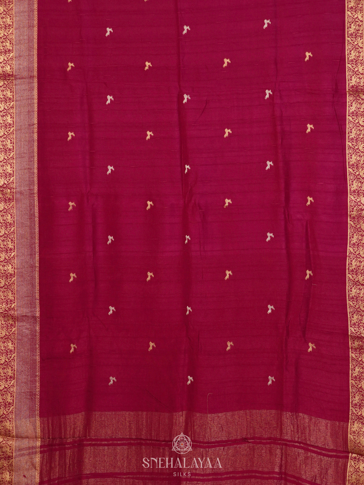 Magenta Banaras Saree