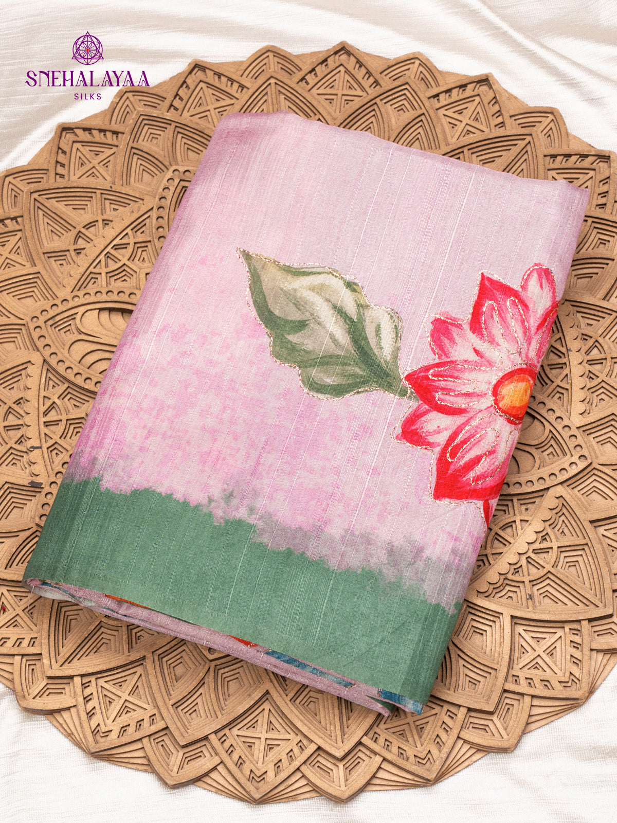 Pastel Purple Tussar Saree