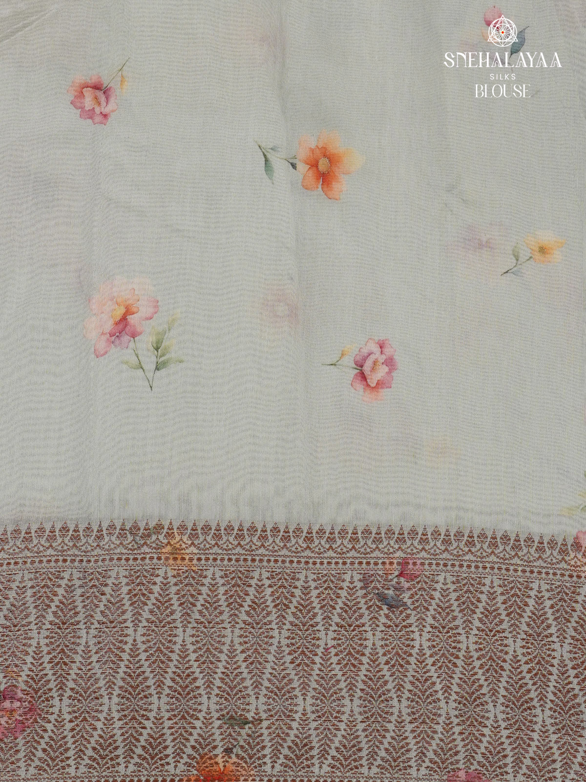 Pale Blue Chanderi Saree