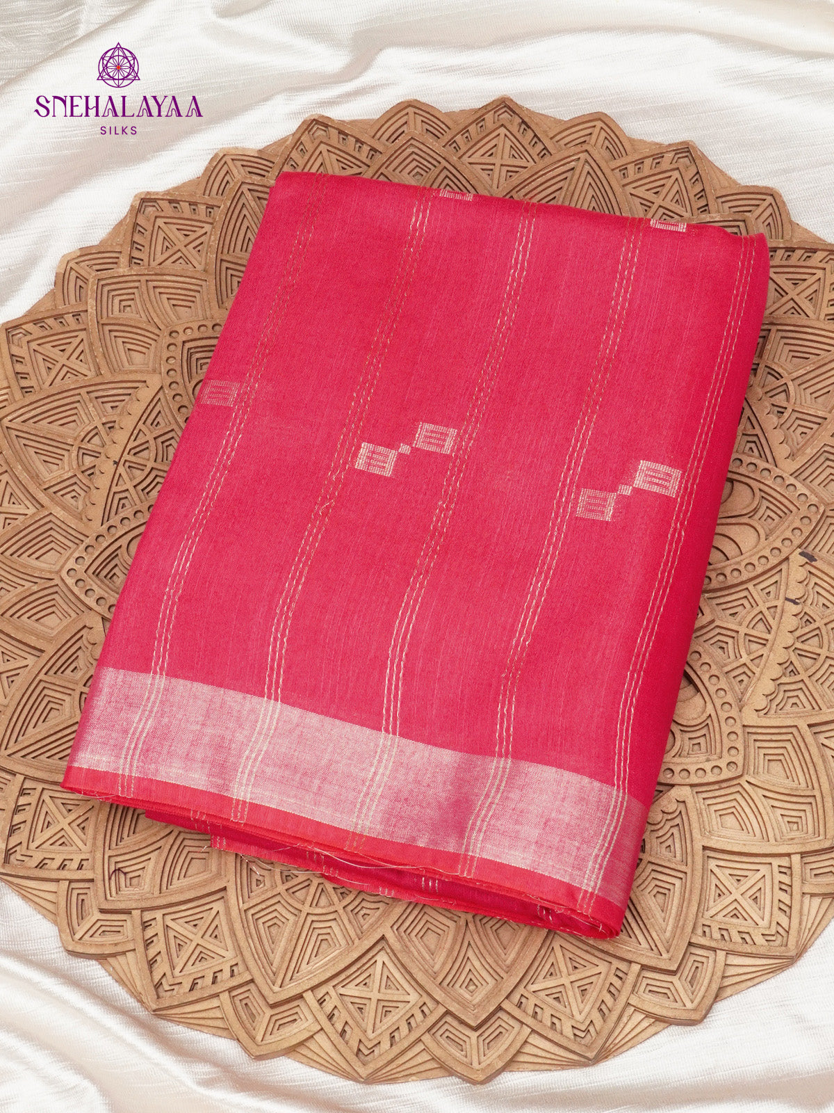 Rani Pink Bamboo Silk Saree