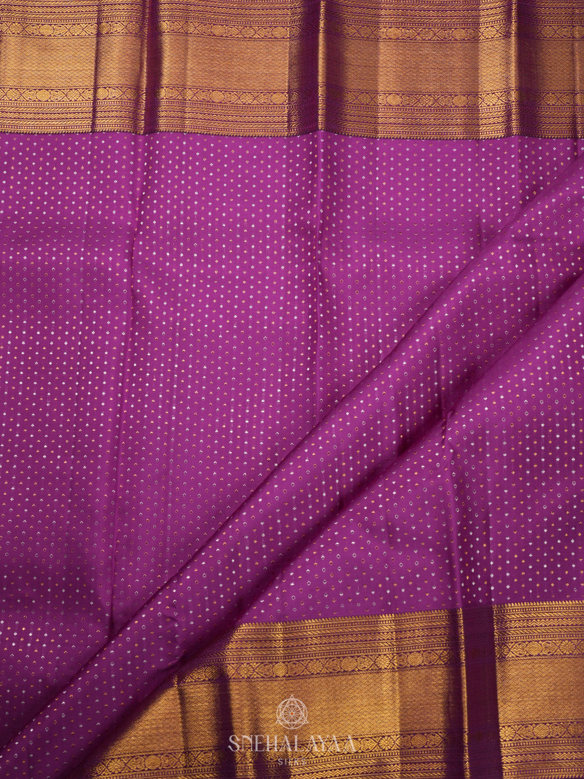 Magenta Kanjivaram Silk Saree
