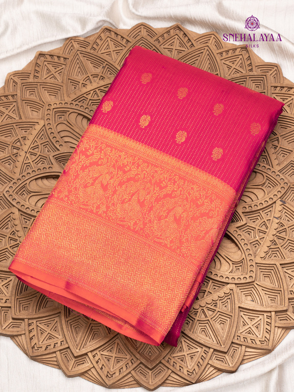 Pink Kanjivaram Silk Saree