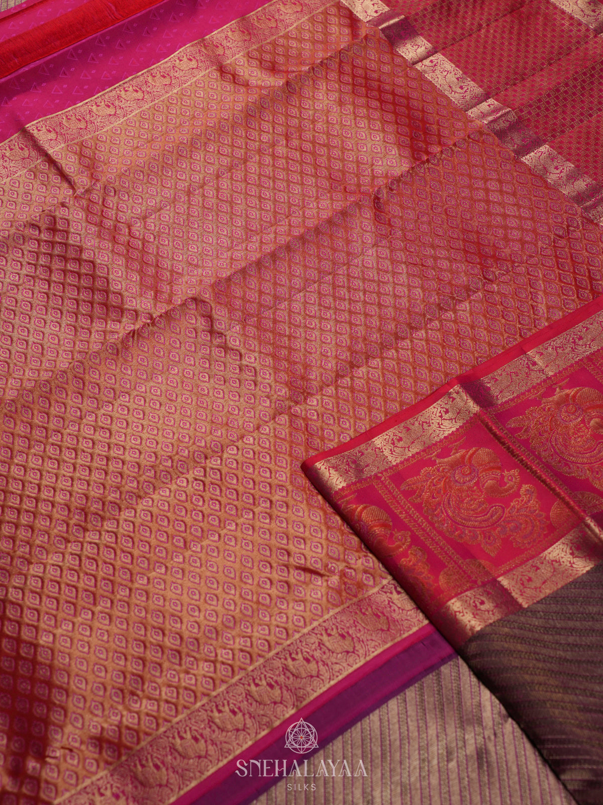 Purple Kanjivaram Silk Saree