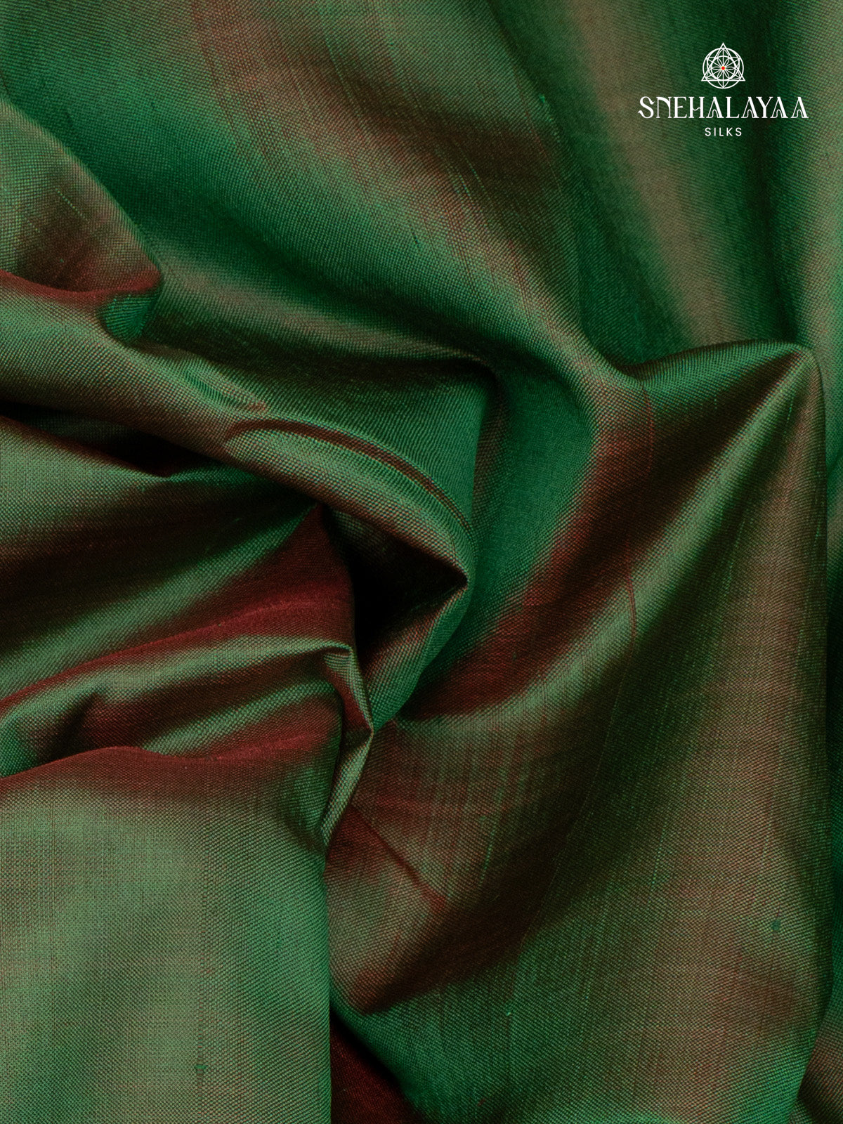 Olive Green Katan Silk Saree