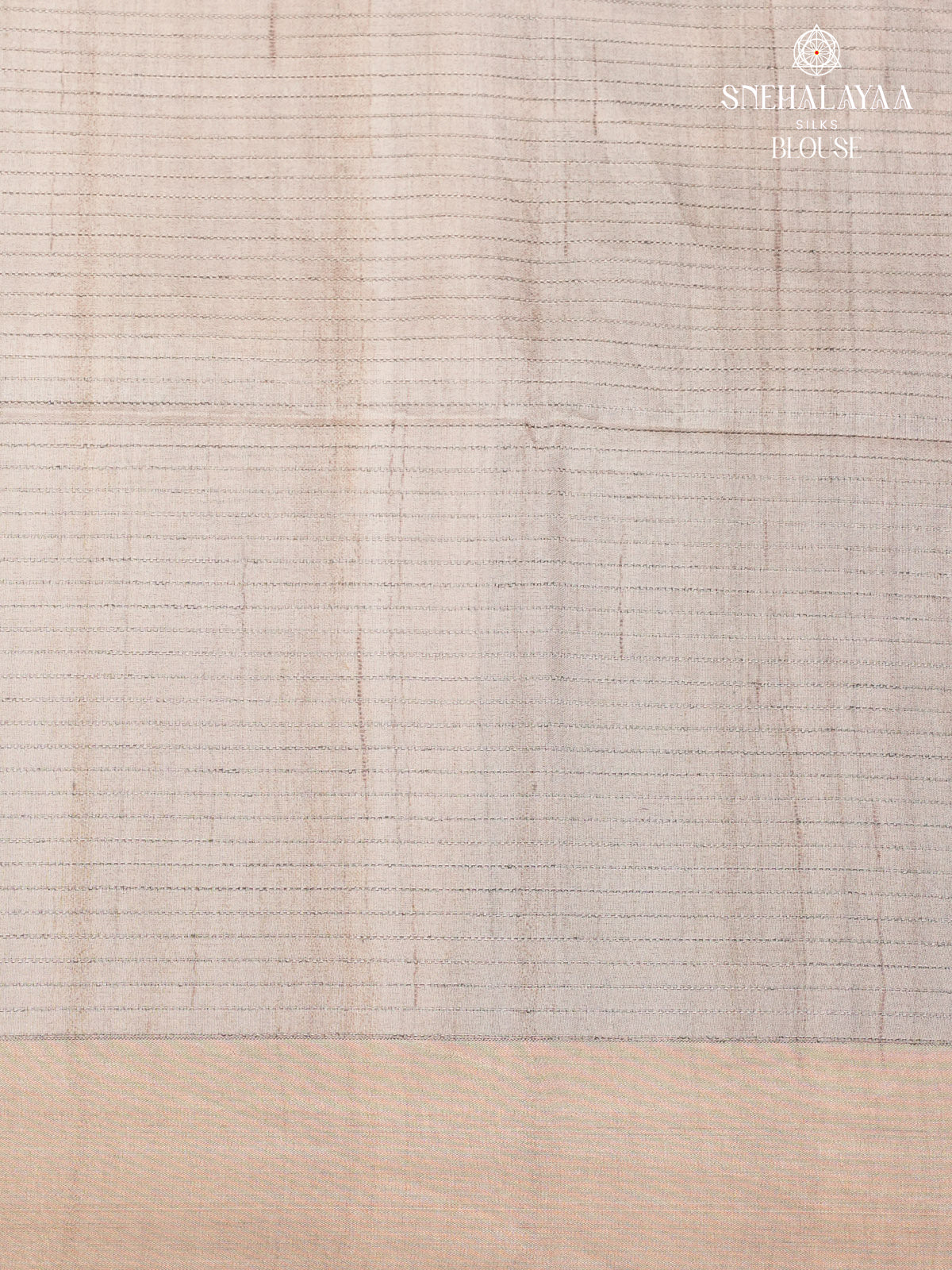 Black Floral Printed Tussar Saree