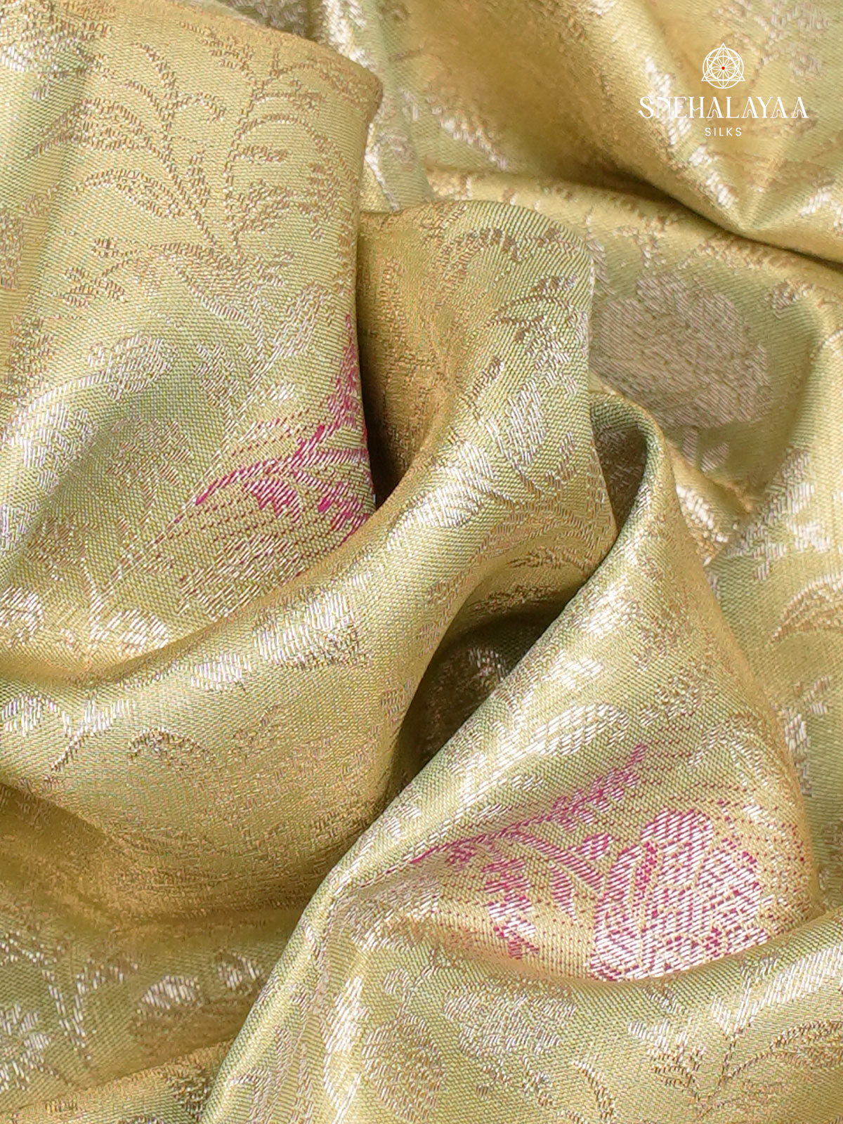 Coral Peach Art Silk Saree