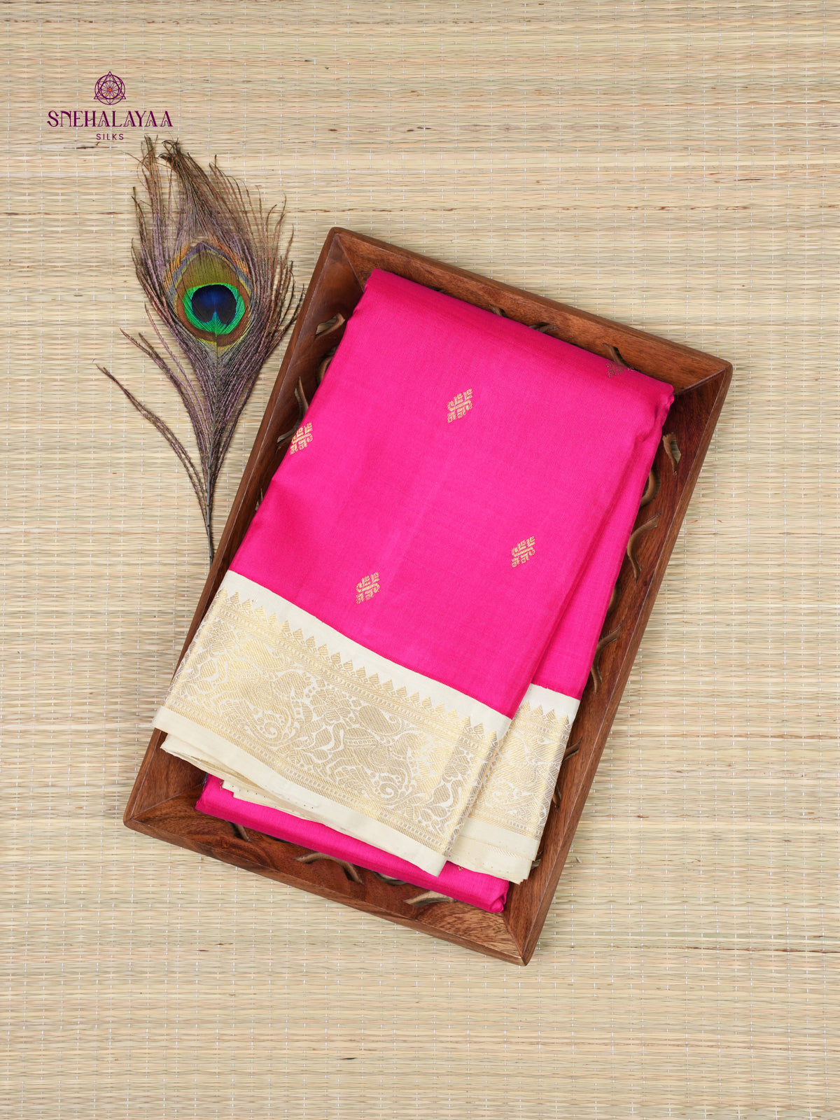 Rani Pink Kanjivaram Silk Saree