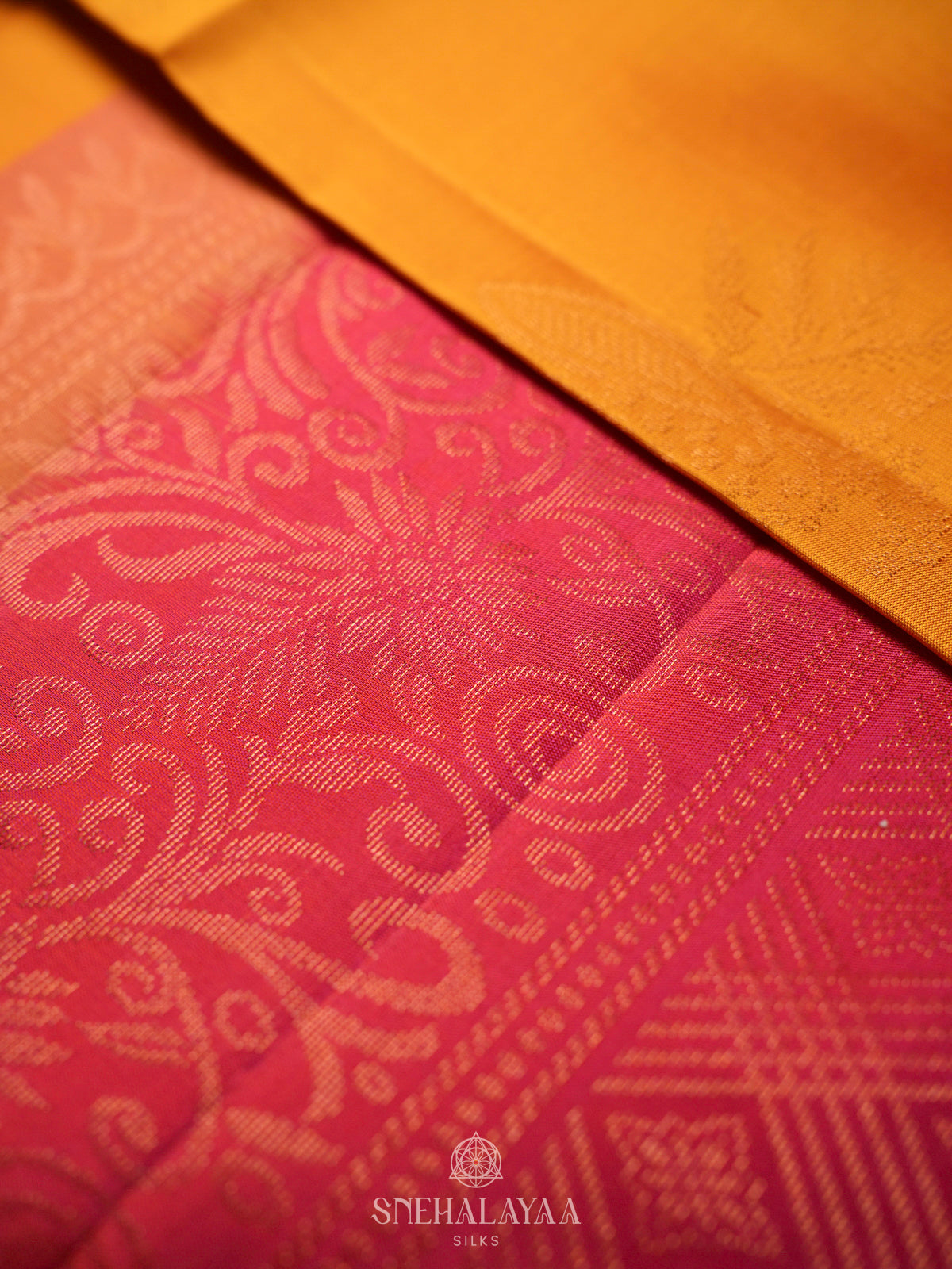 Orange Soft Silk Saree