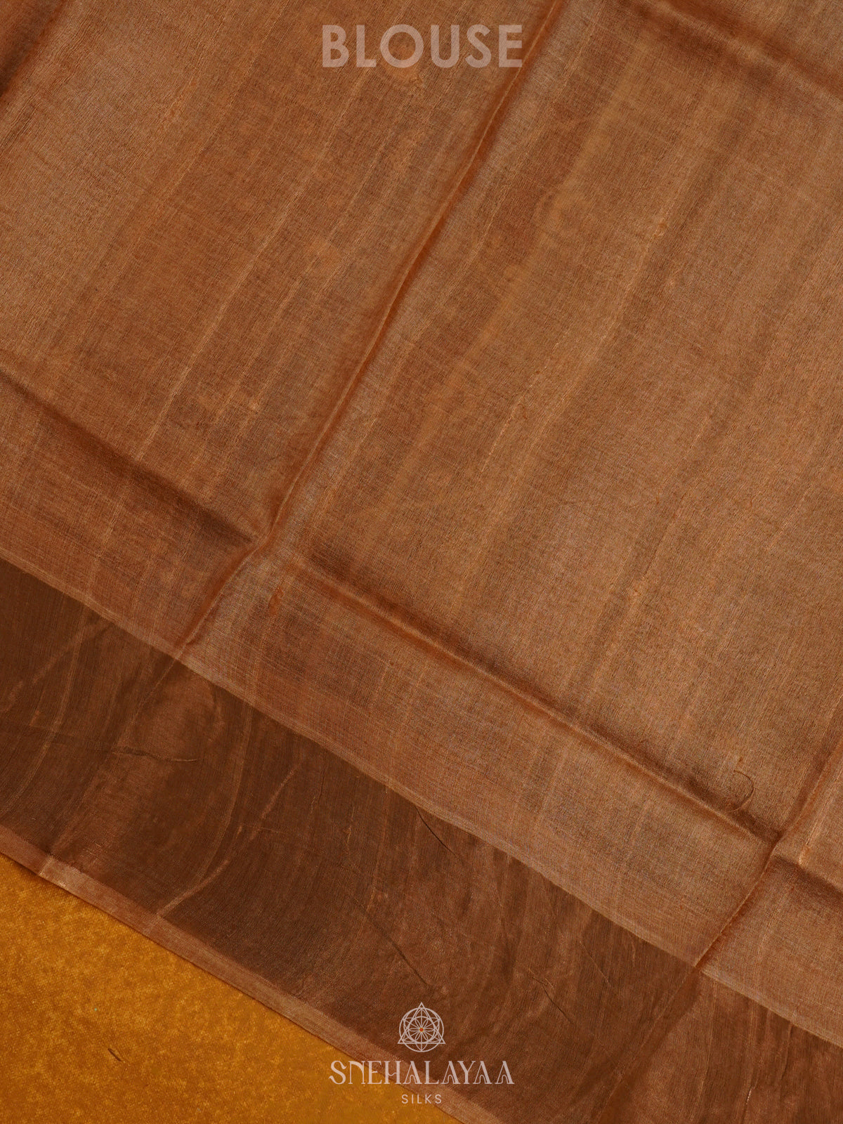 Mustard Tussar Saree