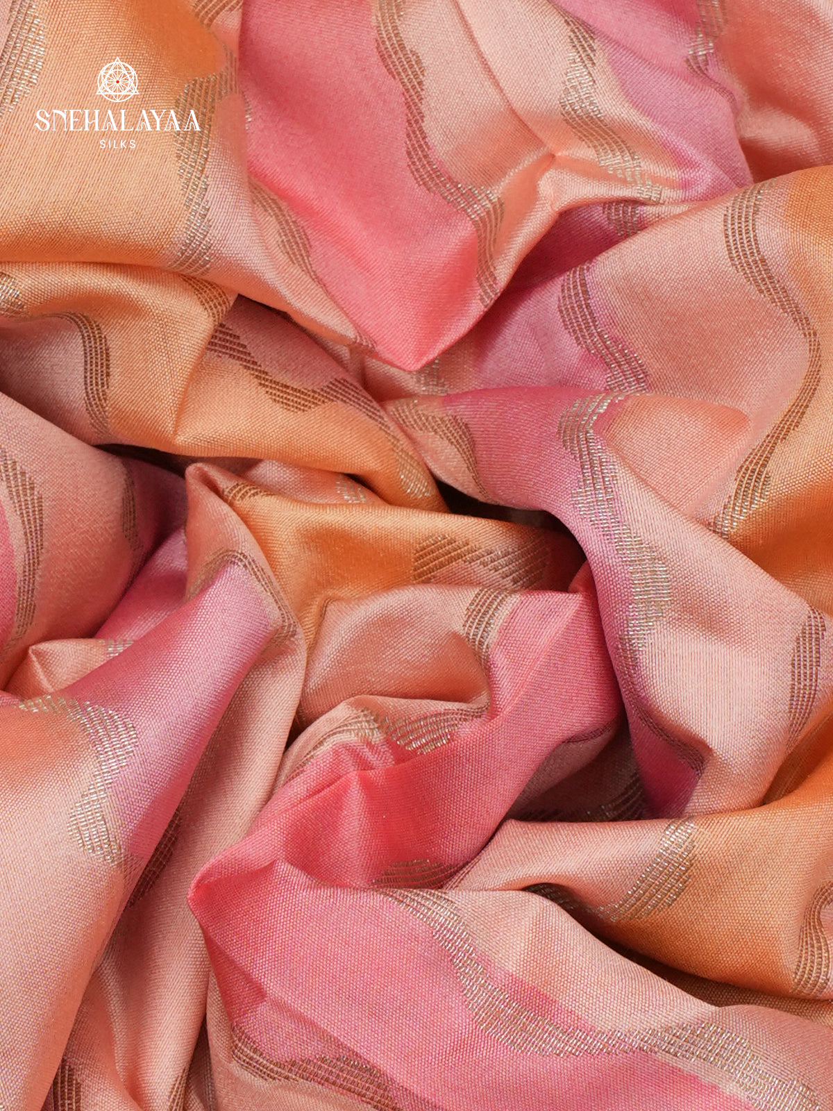 Pale Pink Banaras Chiniya Silk Saree