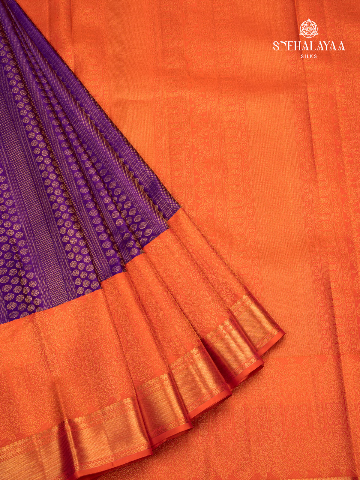 Violet Kanjivaram Silk Saree