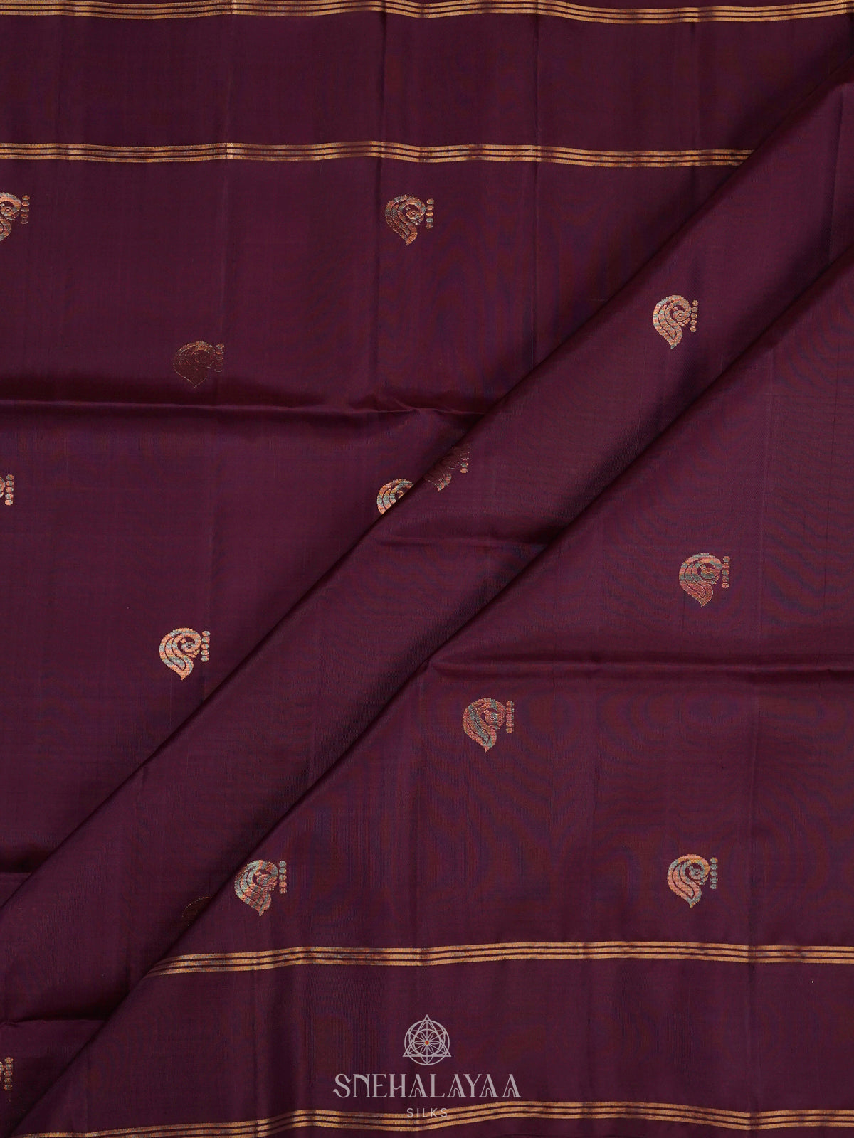 Purple soft Silk Saree