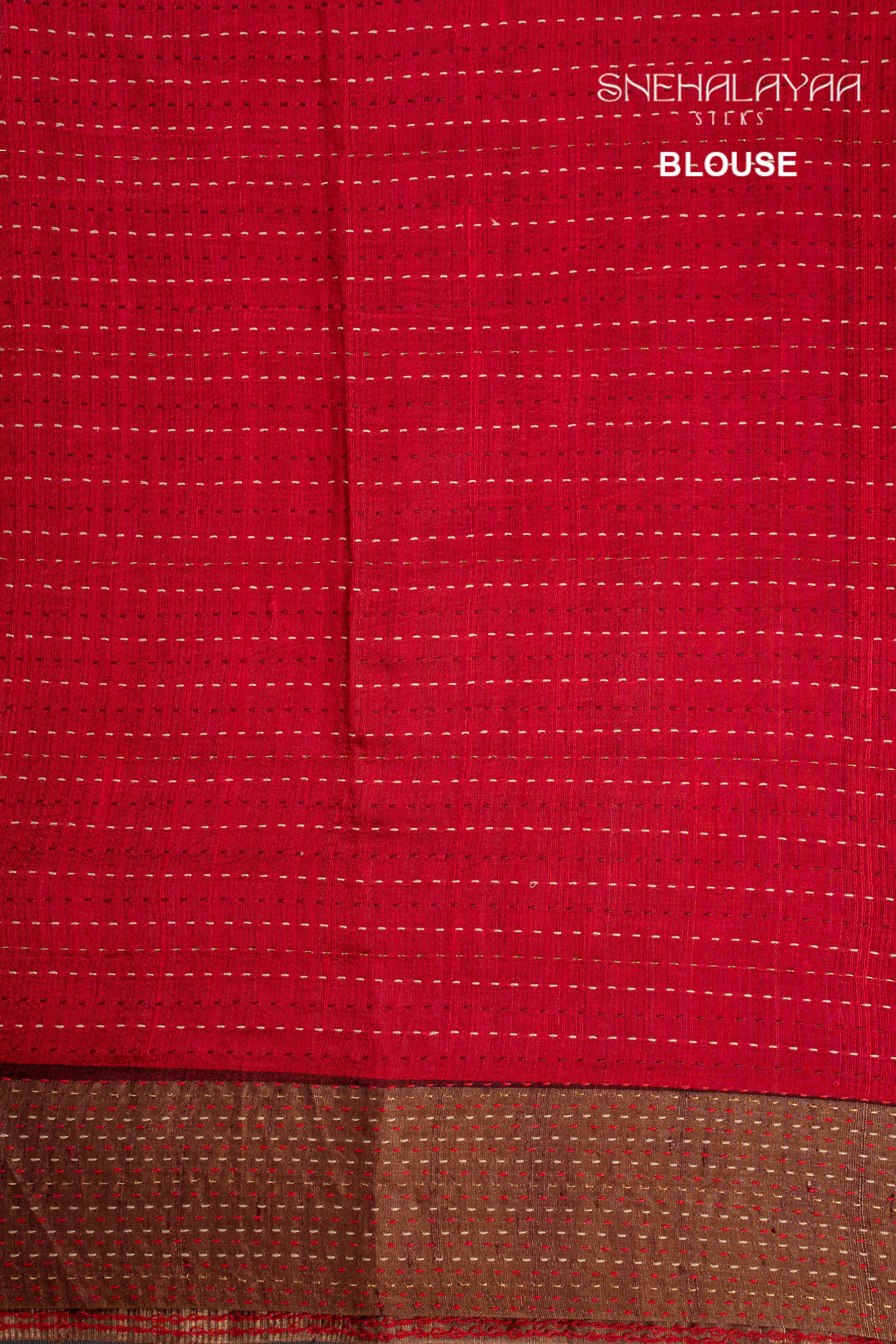 Wine Red Tussar Saree