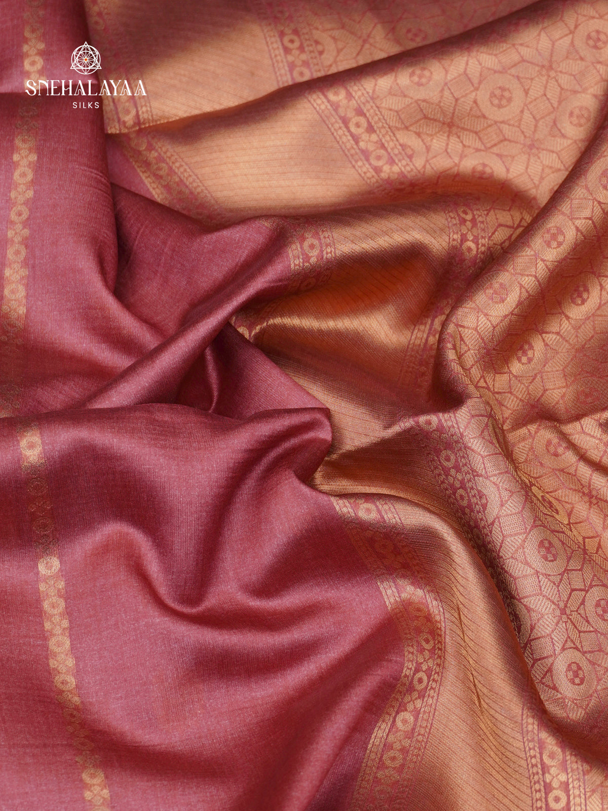 Pink Jute Saree