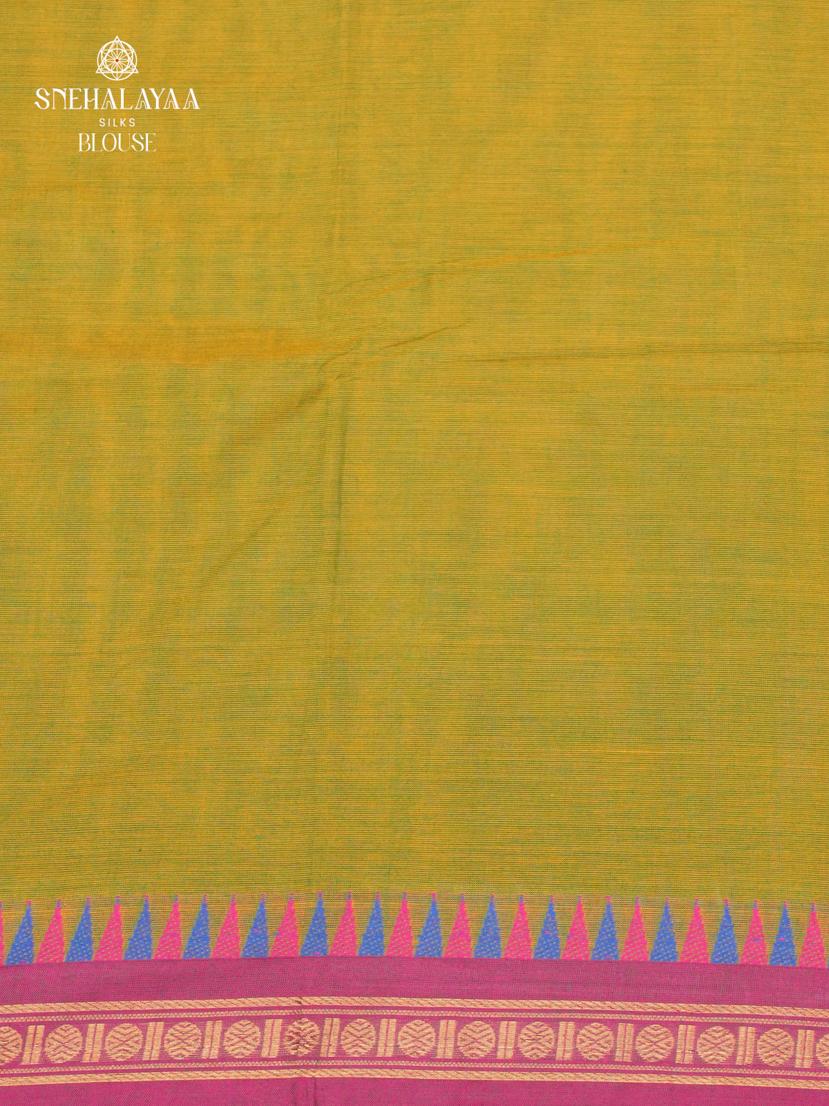 Olive Green Chettinad Cotton Saree