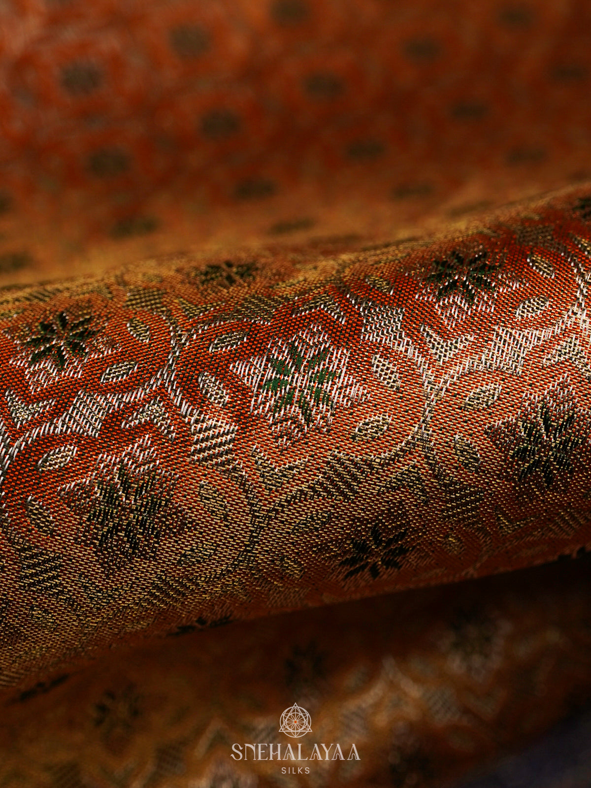 Mustard Yellow Kanjivaram Silk Saree