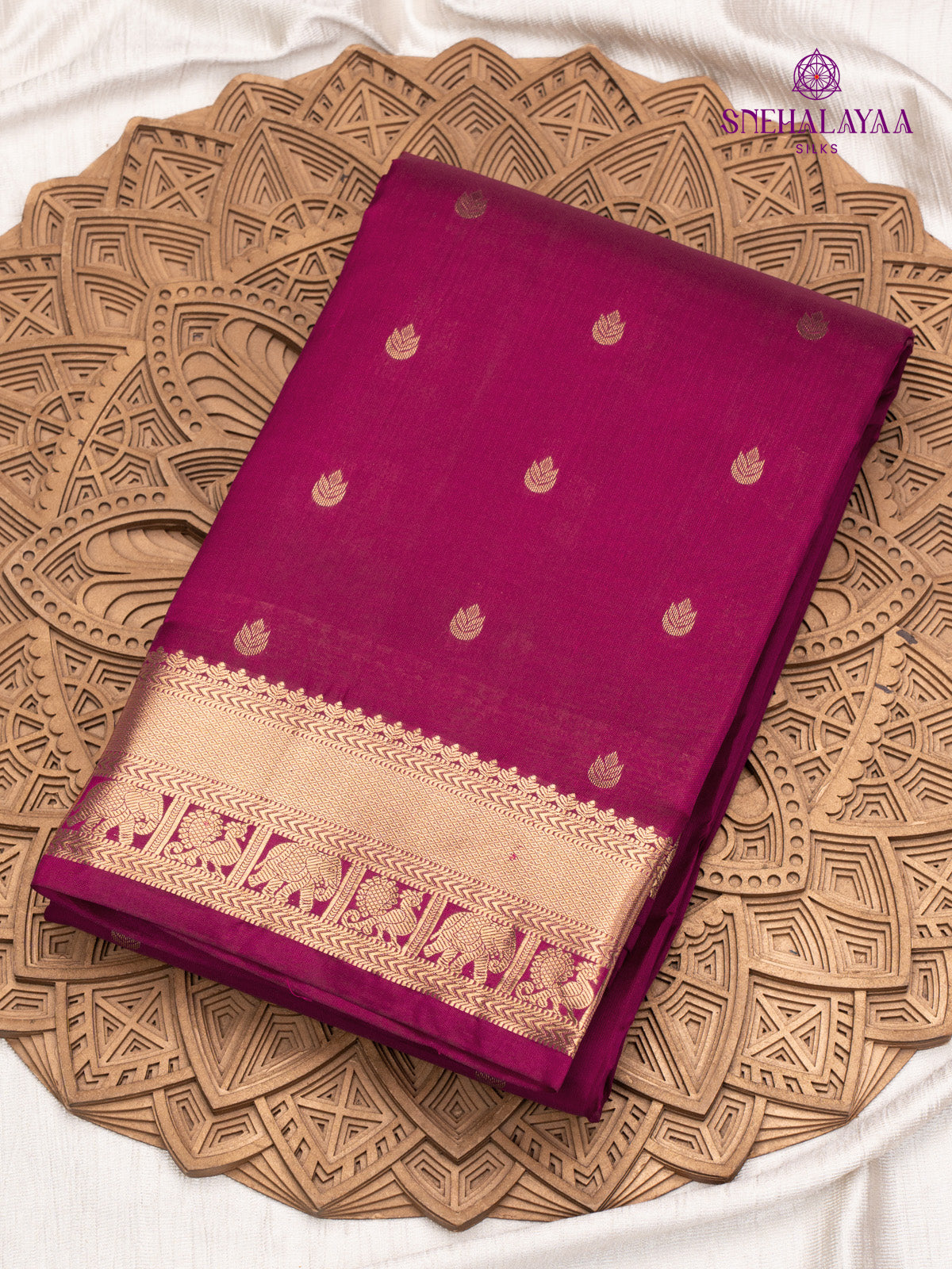 Magenta Kanjivaram Silk Saree