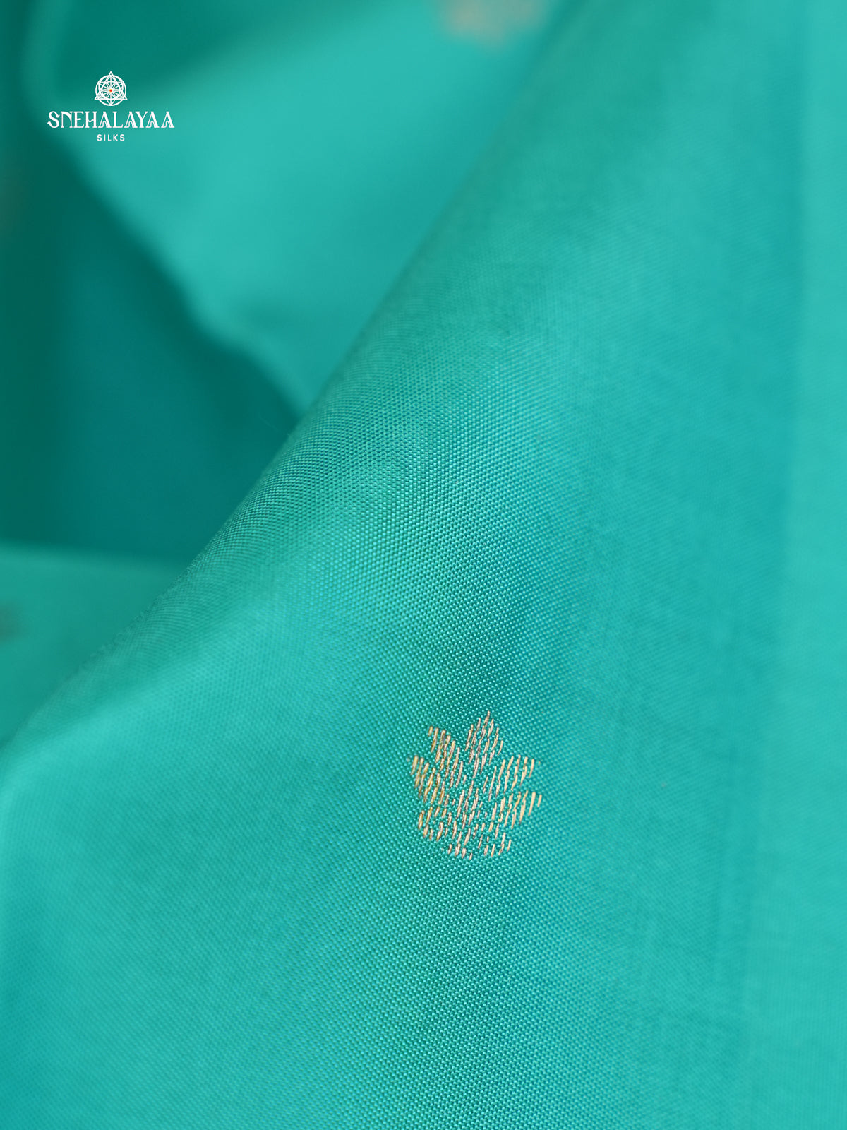 Teal Blue Kanjivaram Silk Saree