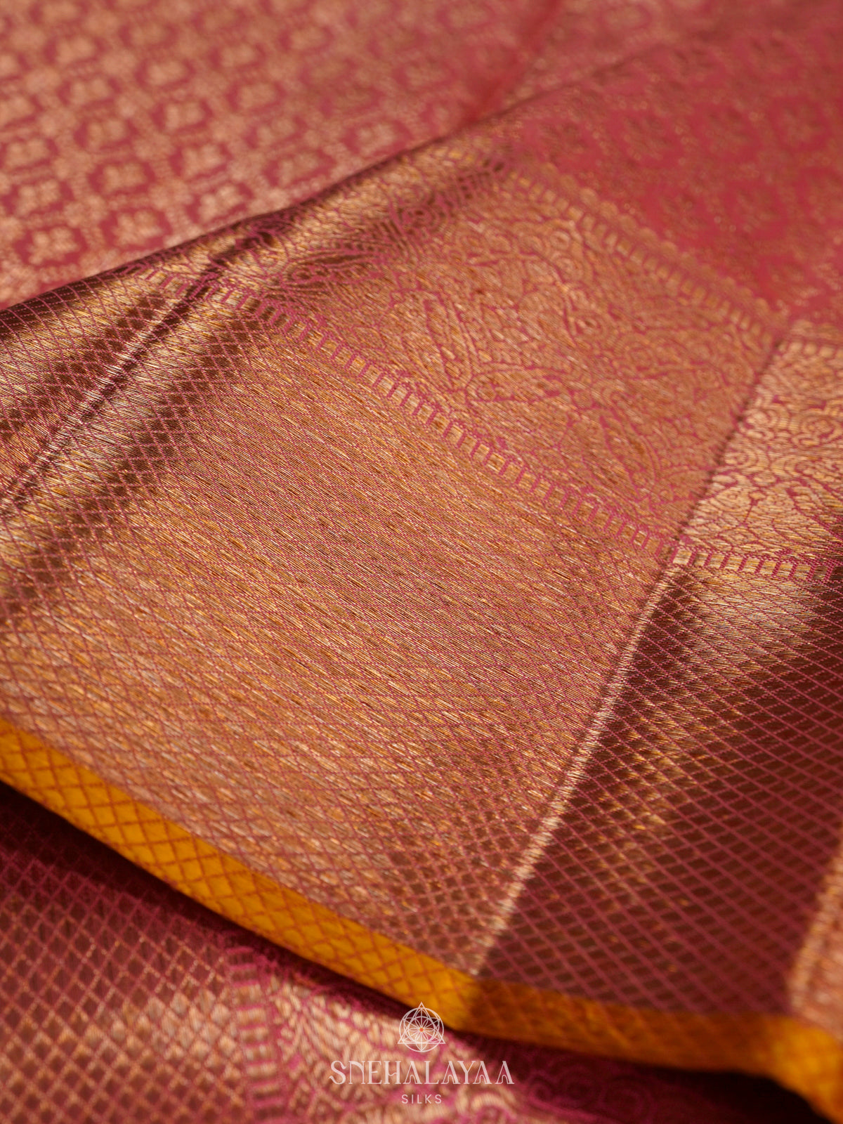 Pale Pink Kanjivaram Silk Saree