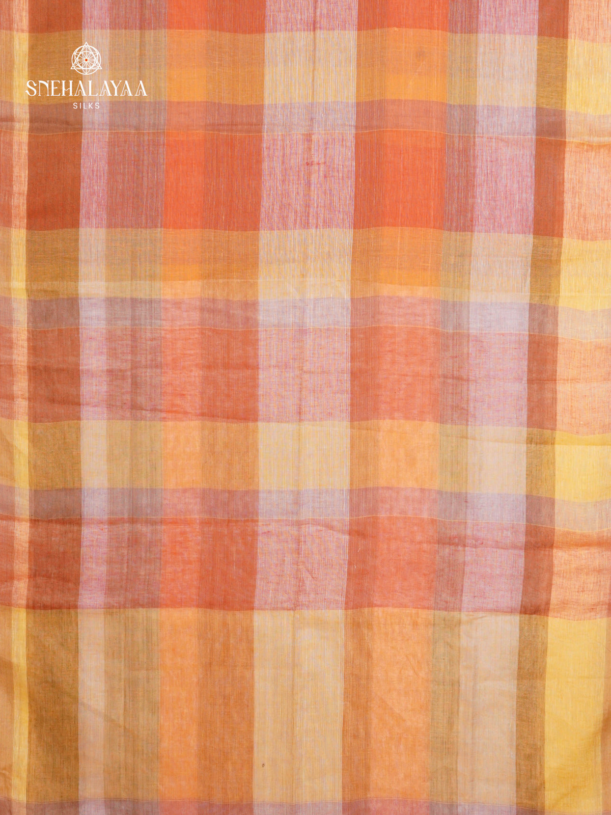 Multicolour Linen Saree