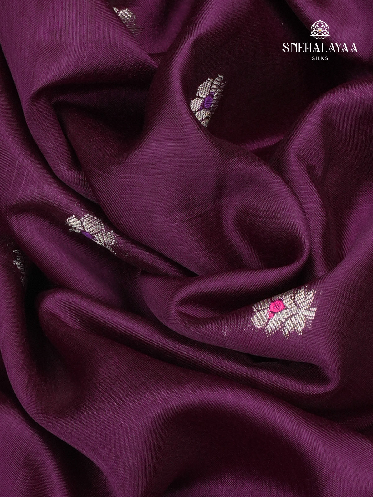 Rich Purple Banaras Dupion Silk Saree