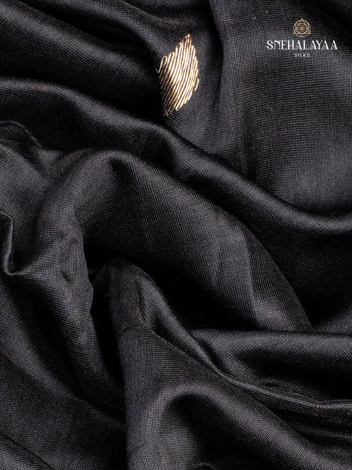 Black Maheshwari Silk Cotton Saree