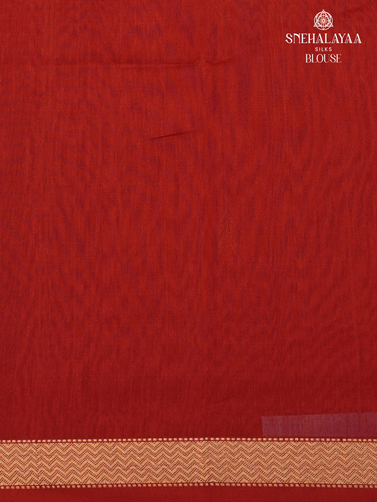 Red Maheshwari Silk cotton Saree