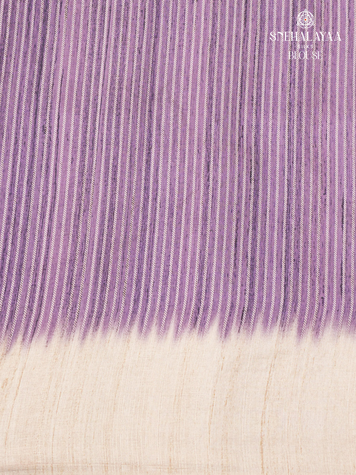 Purple Tussar Embroidery Saree