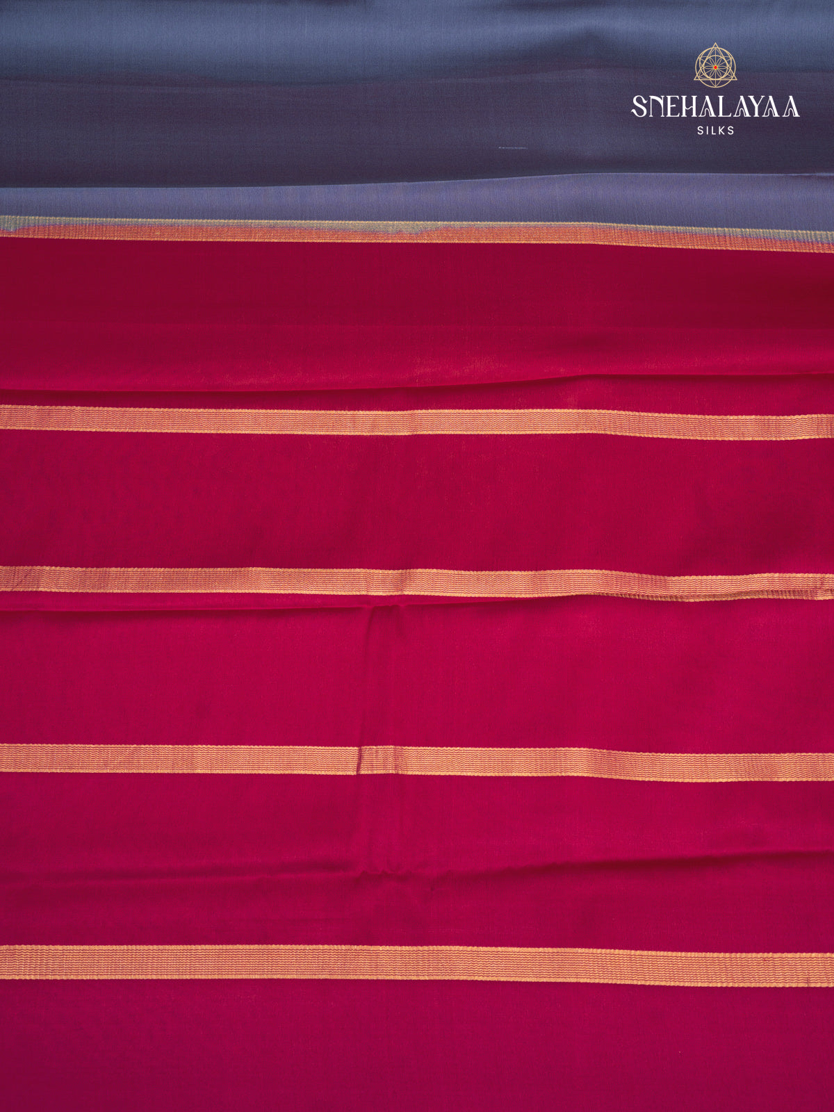 Grey Mysore Silk Saree