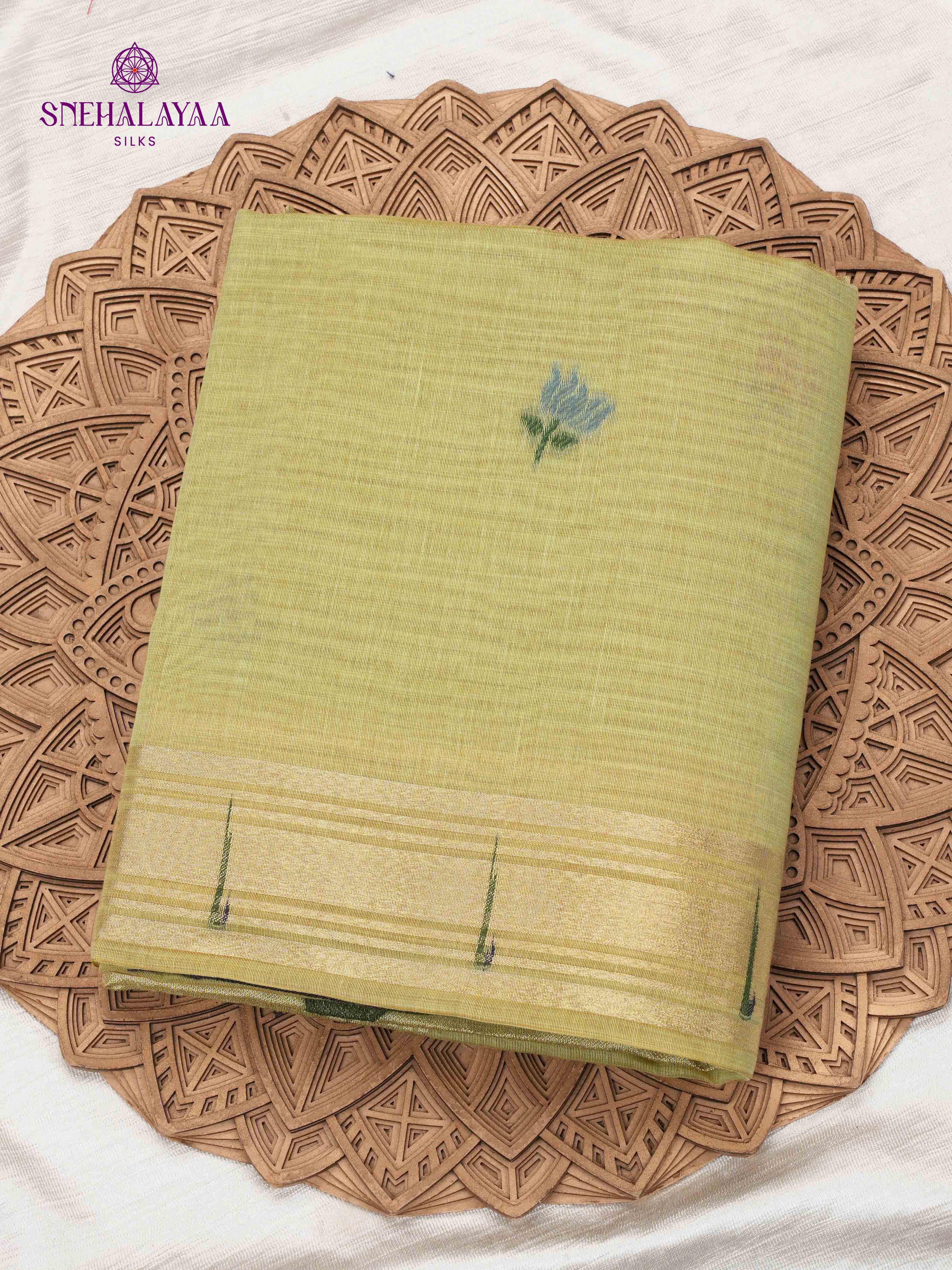 Olive Green Munga Cotton