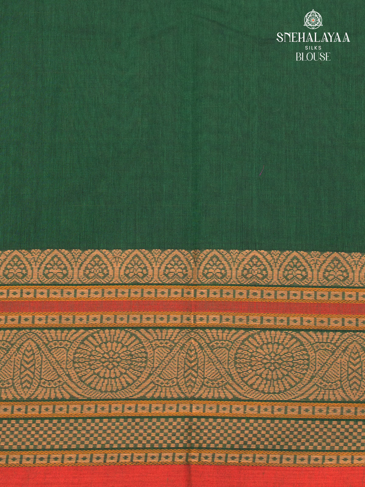 Green Pure Kanchi Cotton Saree