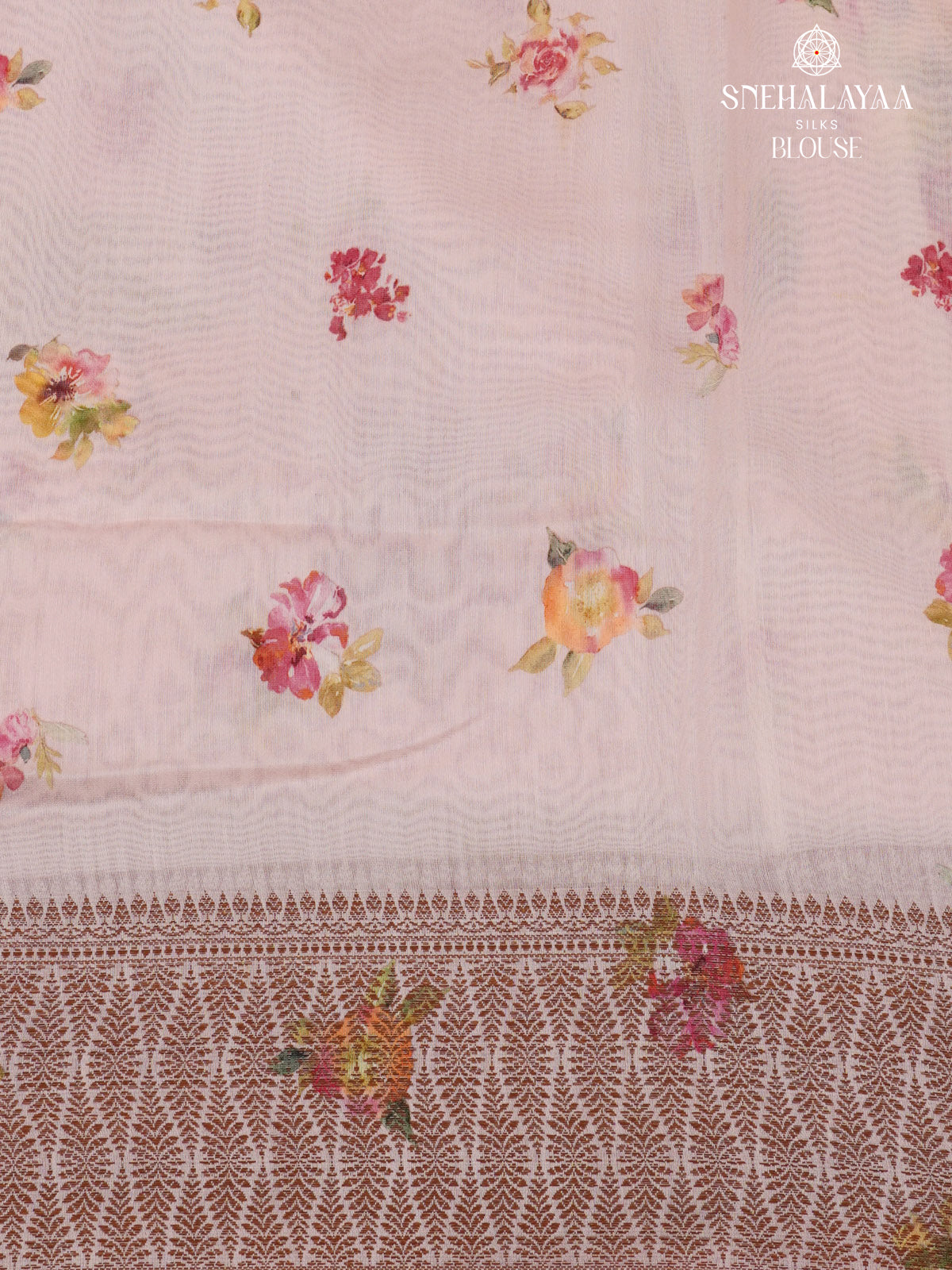 Pastel Pink Chnaderi Saree
