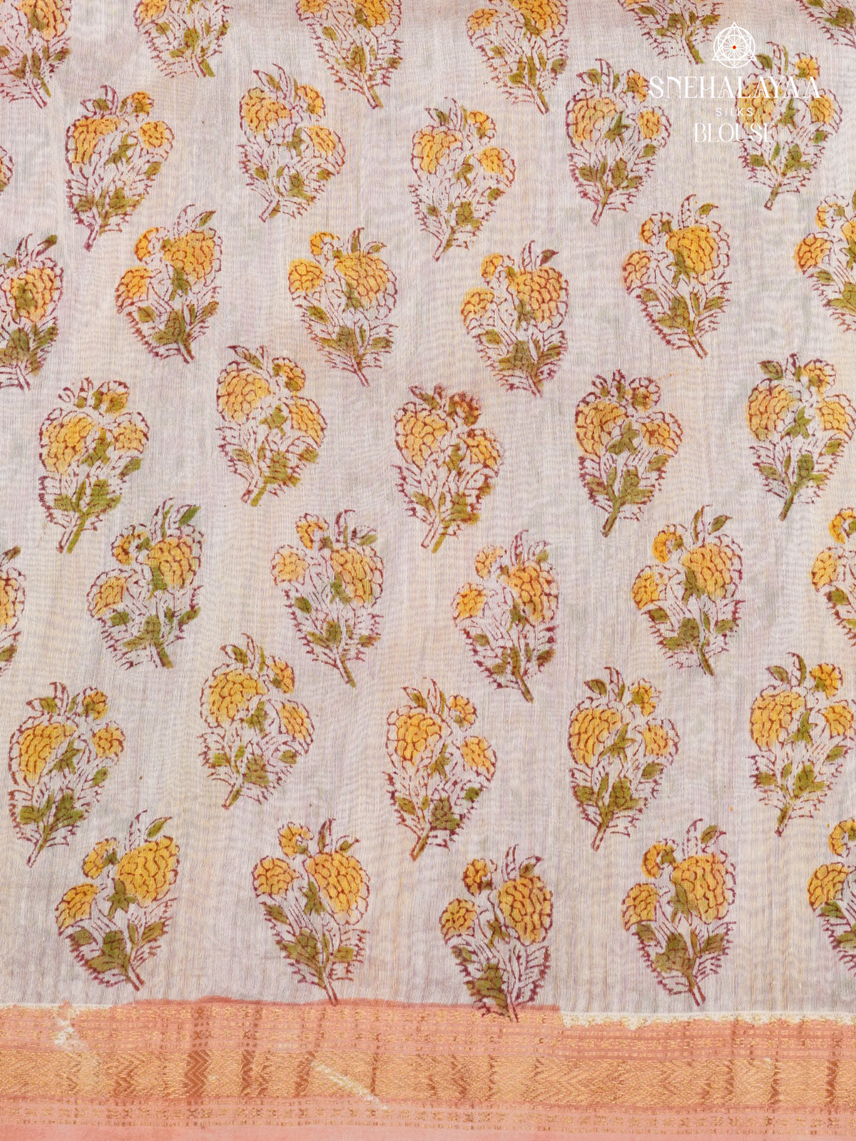 Off White Chanderi Saree