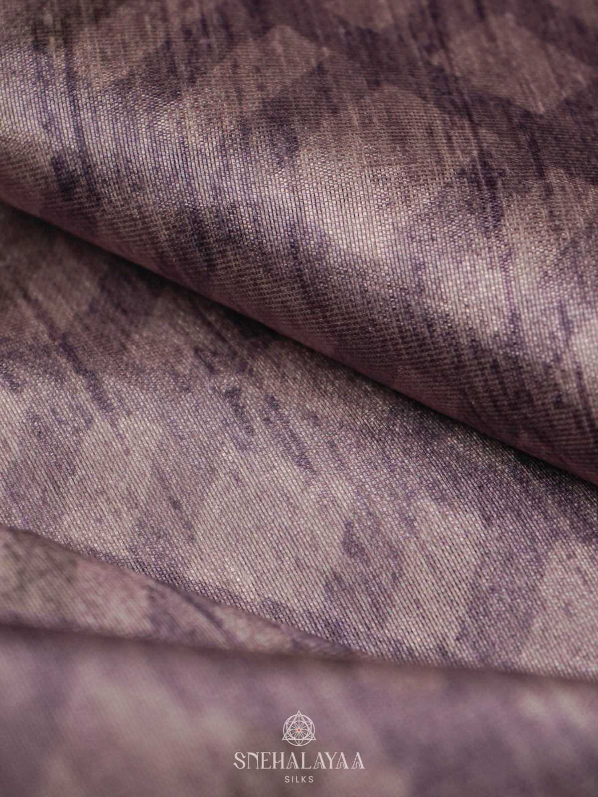 Lavender Tussar Embroidery Saree