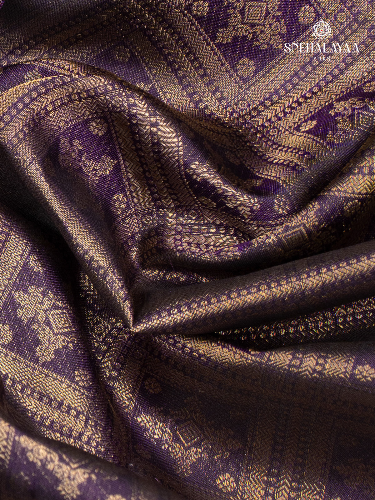Navy Blue Kanjivaram Silk Saree