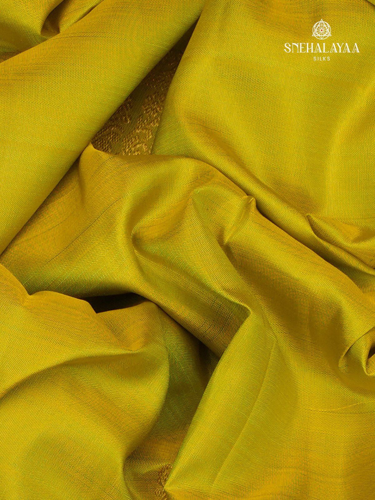 Lime Yellow Kanjivaram Silk Saree