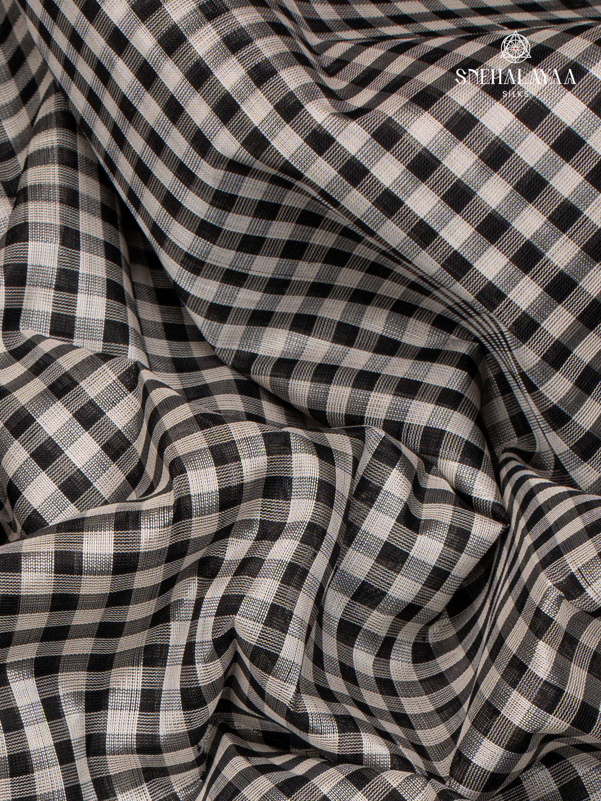 Black Kanchi Silk Cotton Saree