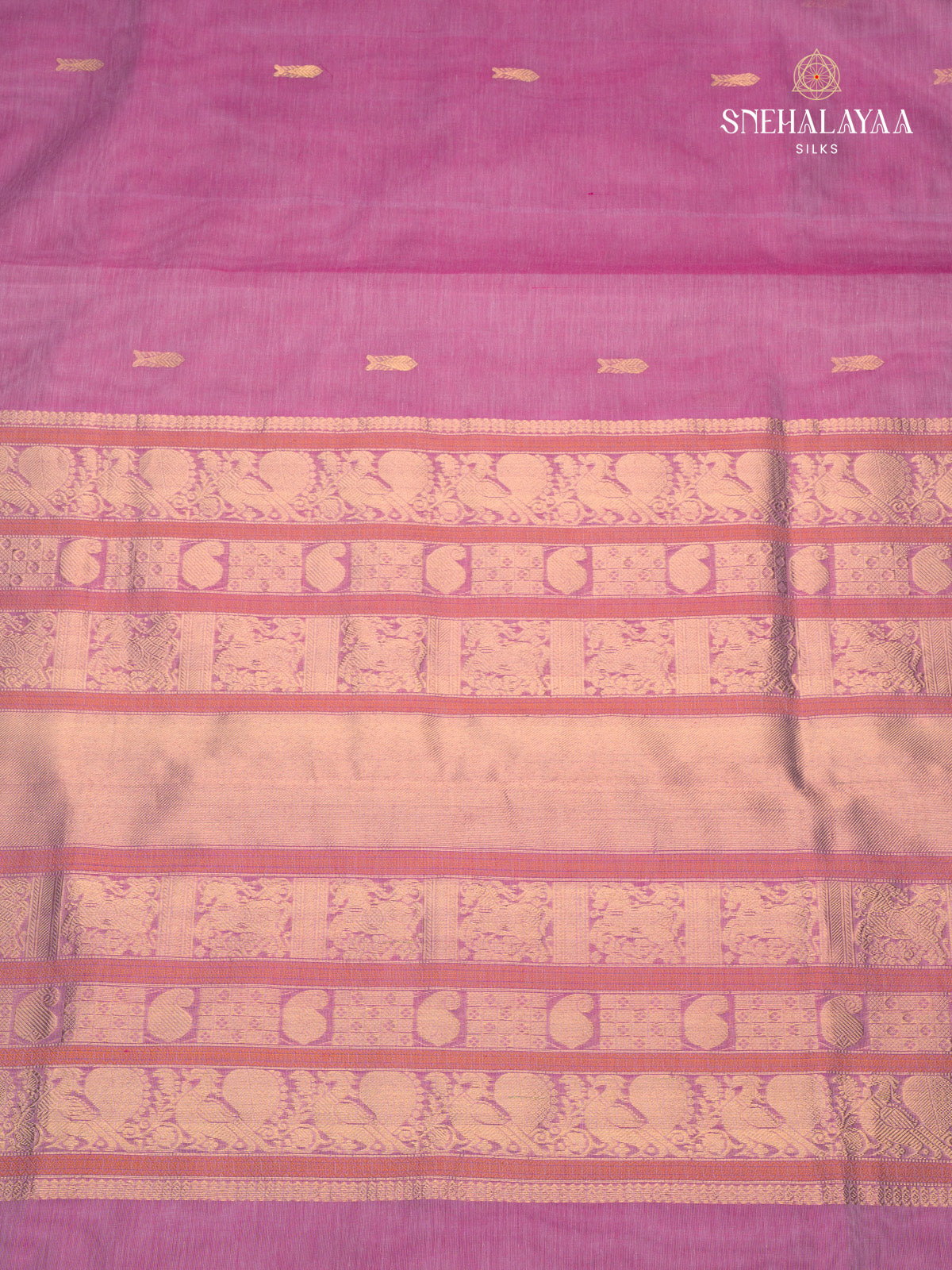 Light Pink Kanchi Silk Cotton Saree